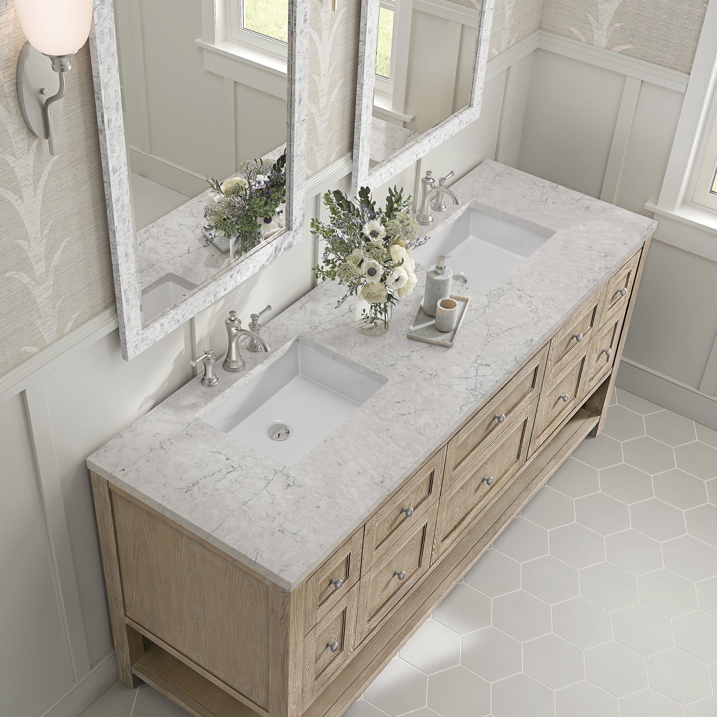 James Martin 72" Breckenridge Double Vanity - Luxe Bathroom Vanities