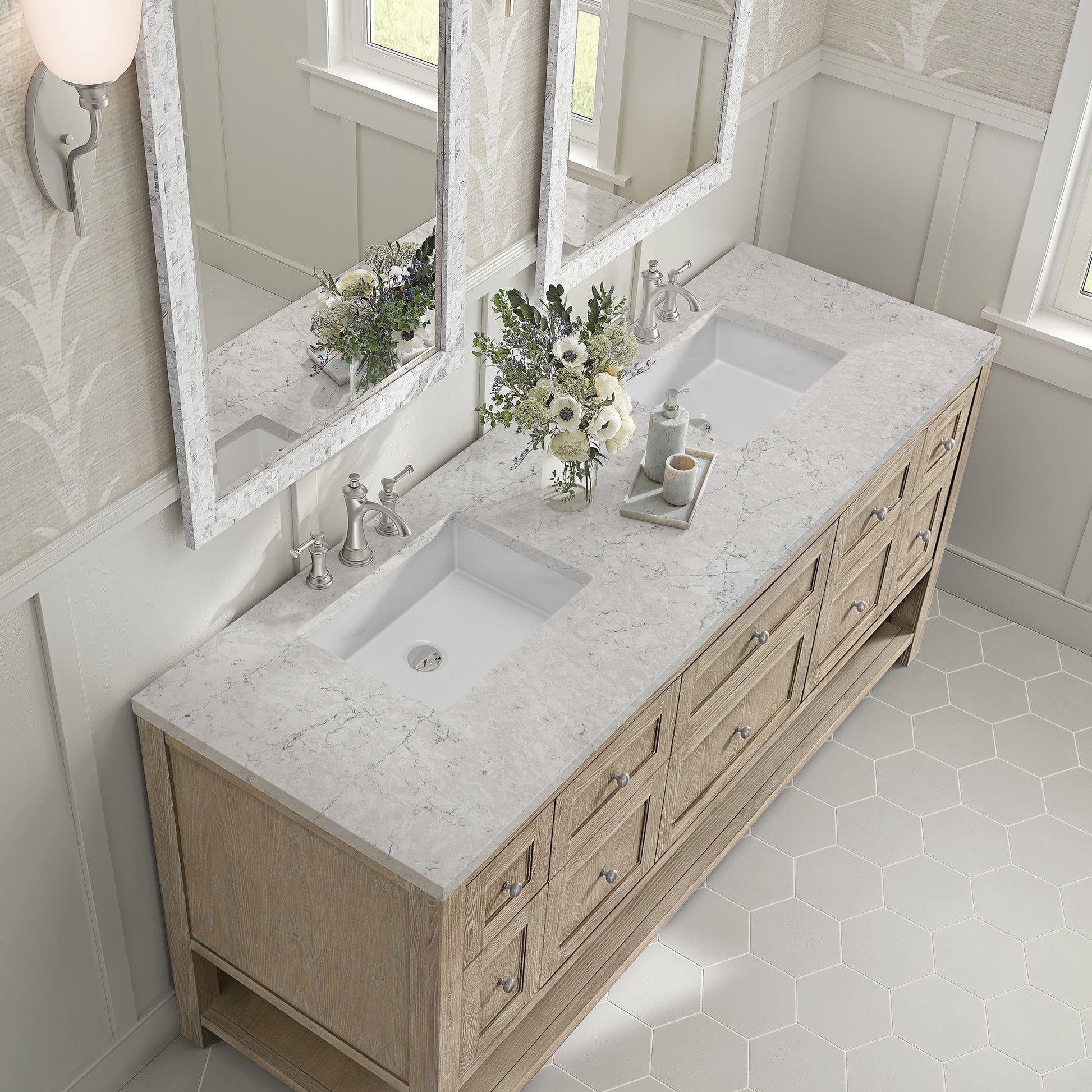 James Martin 72" Breckenridge Double Vanity - Luxe Bathroom Vanities