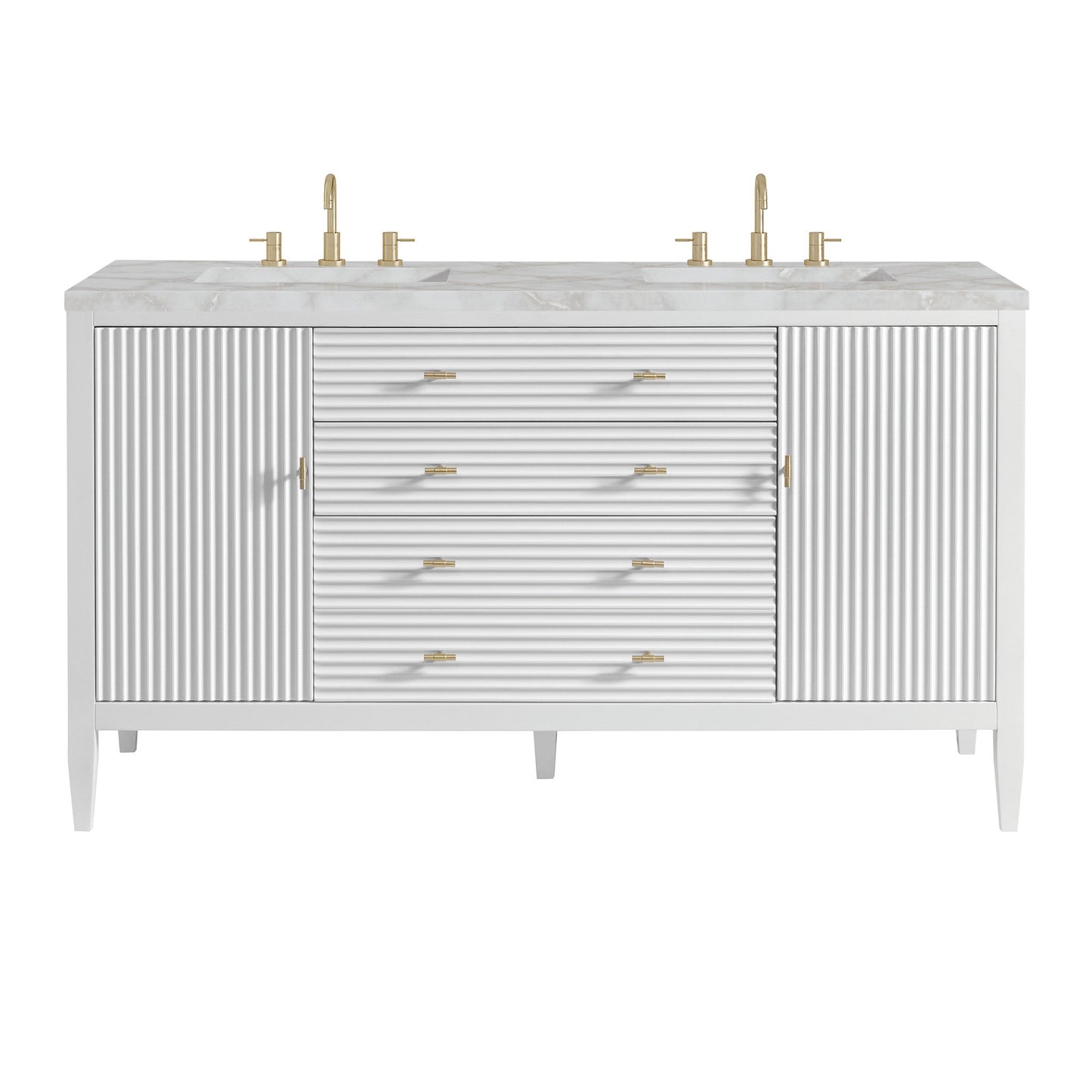 James Martin 60" Myrrin Double Vanity - Luxe Bathroom Vanities