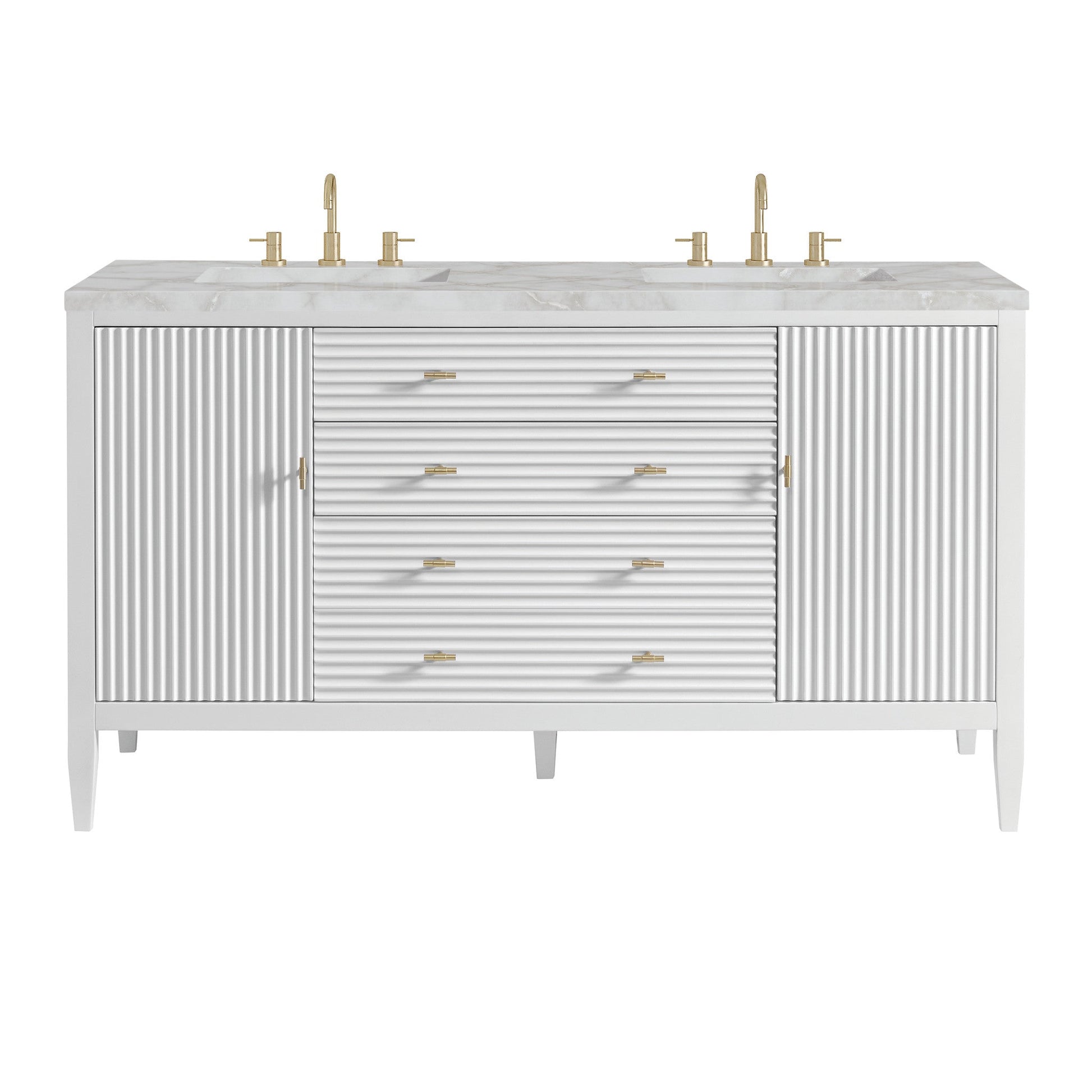 James Martin 60" Myrrin Double Vanity - Luxe Bathroom Vanities