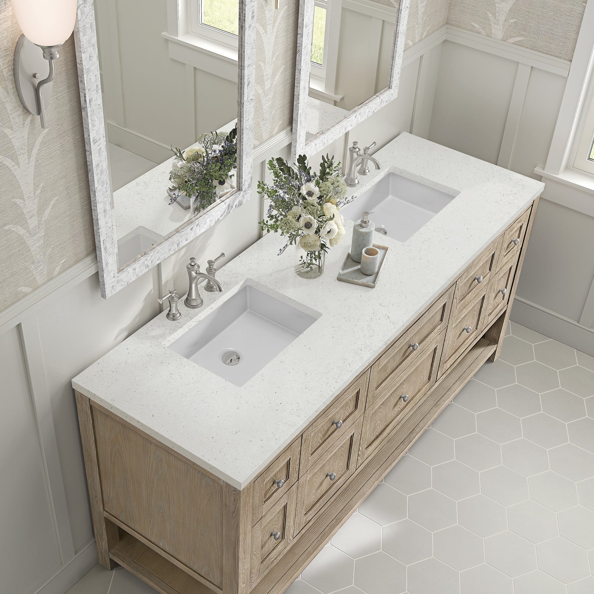 James Martin 72" Breckenridge Double Vanity - Luxe Bathroom Vanities