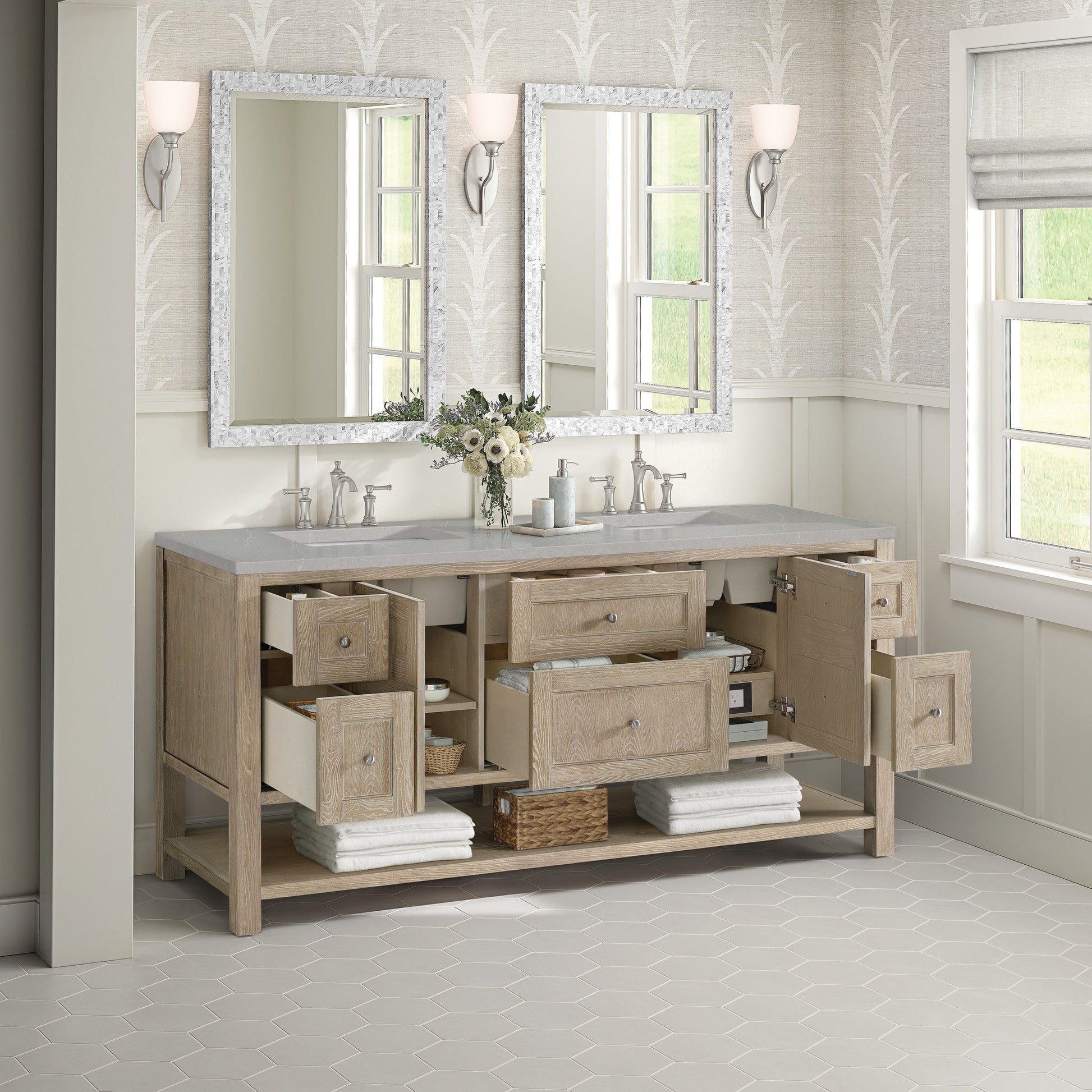 James Martin 72" Breckenridge Double Vanity - Luxe Bathroom Vanities