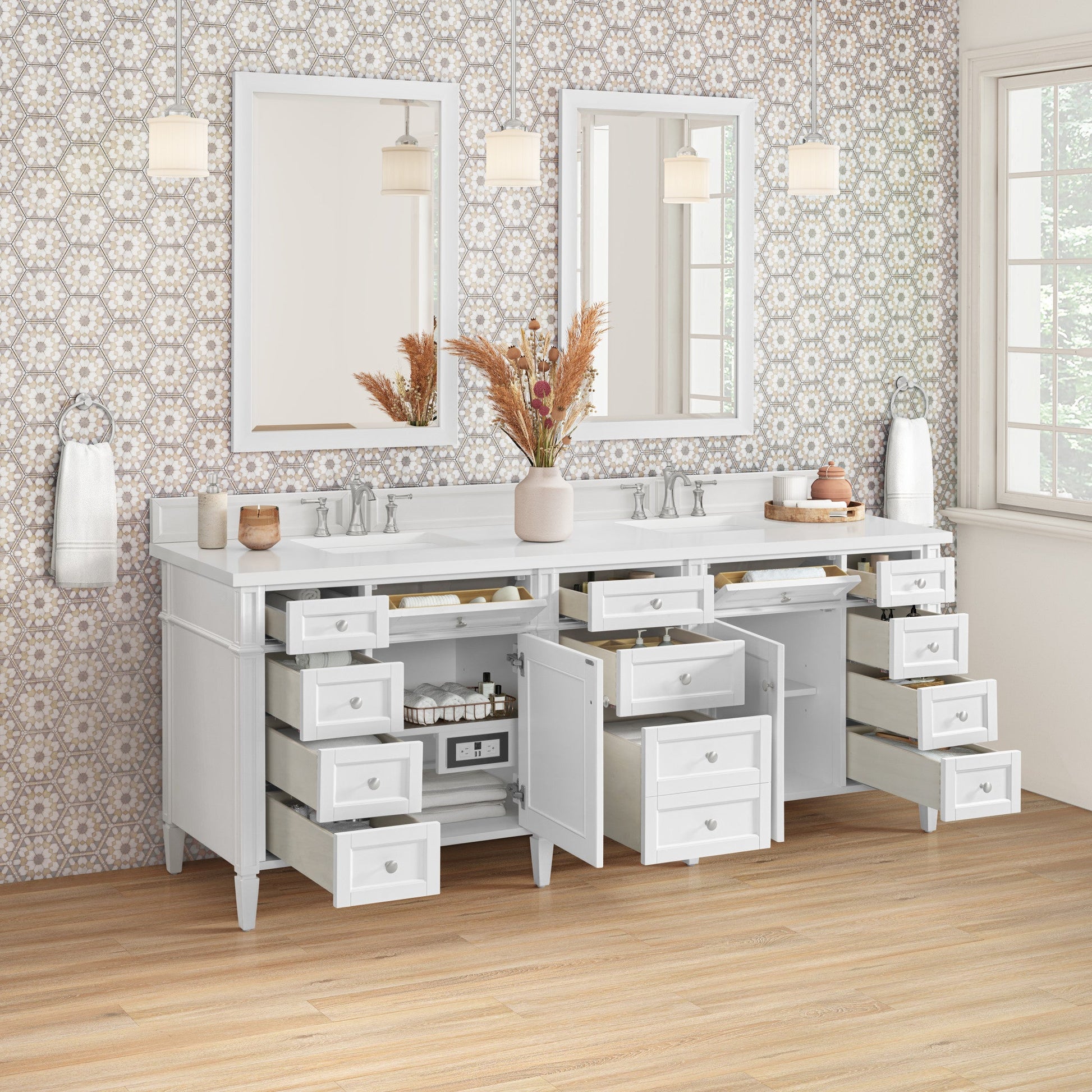 James Martin 84" Brittany Double Vanity - Luxe Bathroom Vanities