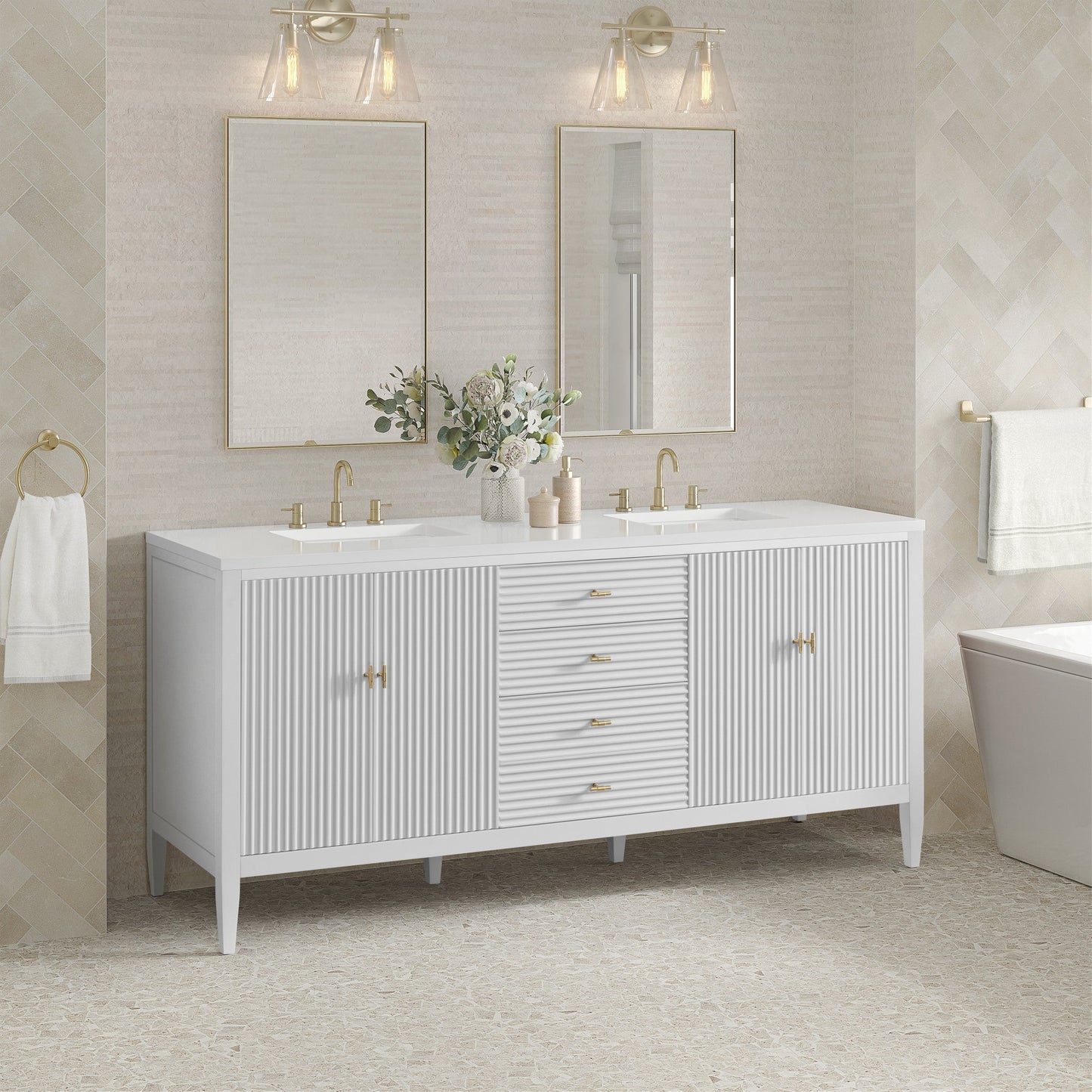 James Martin 72" Myrrin Double Vanity