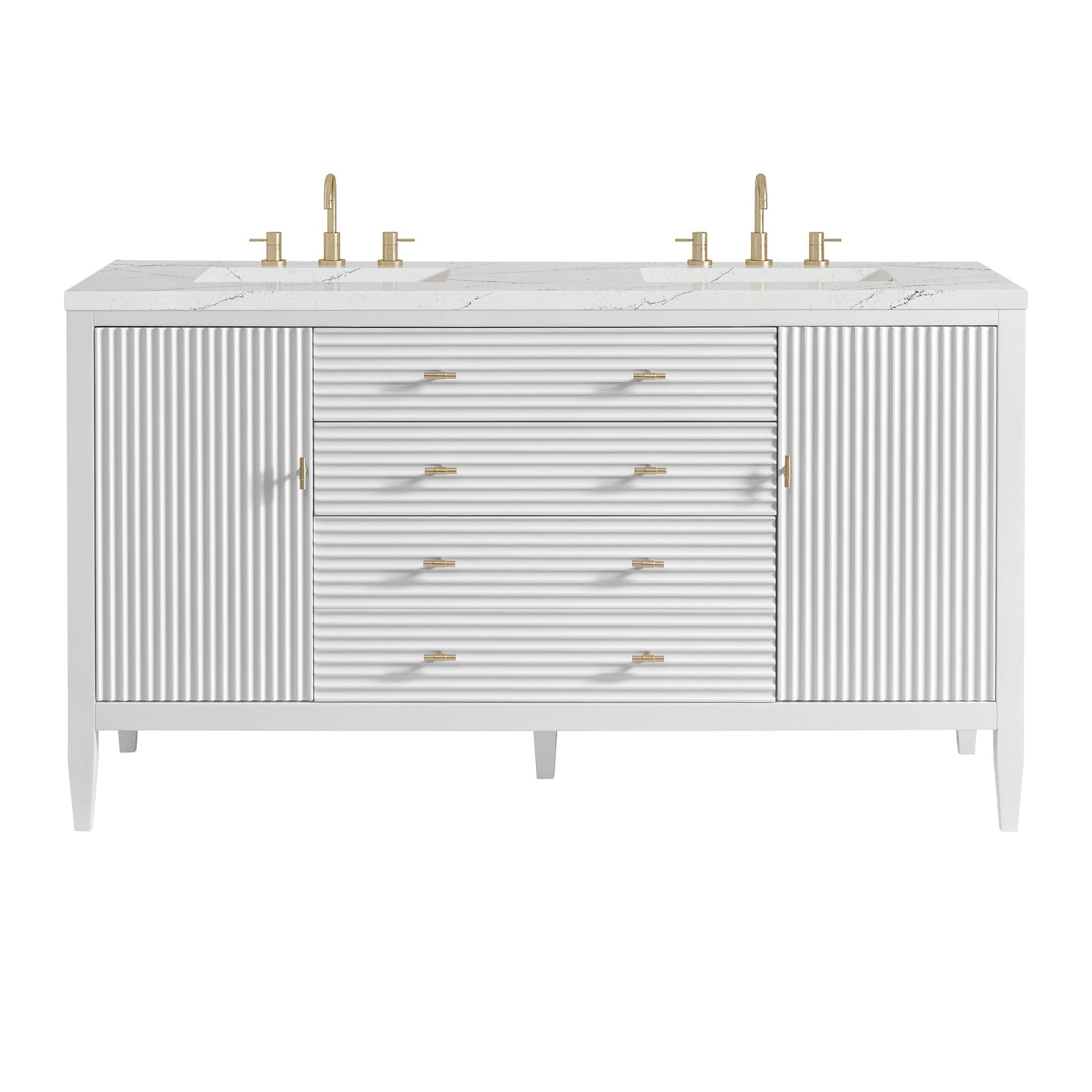 James Martin 60" Myrrin Double Vanity - Luxe Bathroom Vanities
