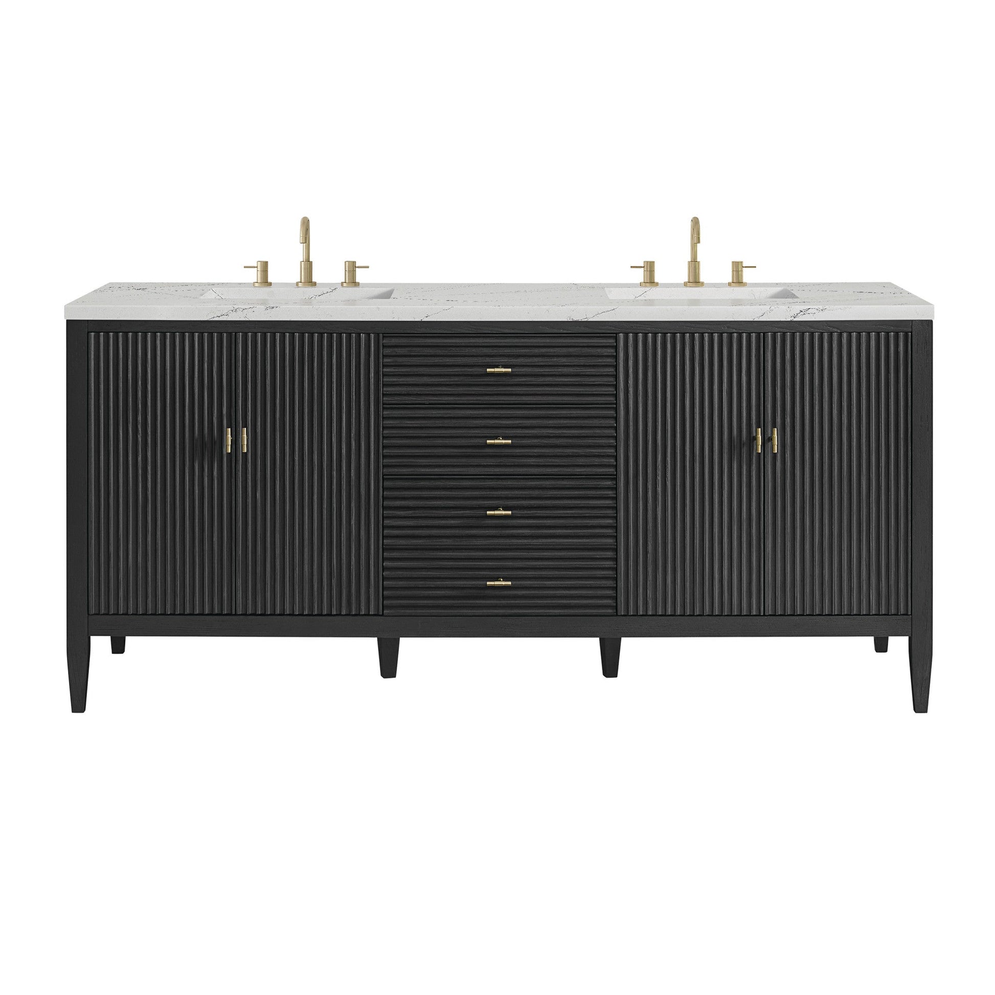 James Martin 72" Myrrin Double Vanity - Luxe Bathroom Vanities