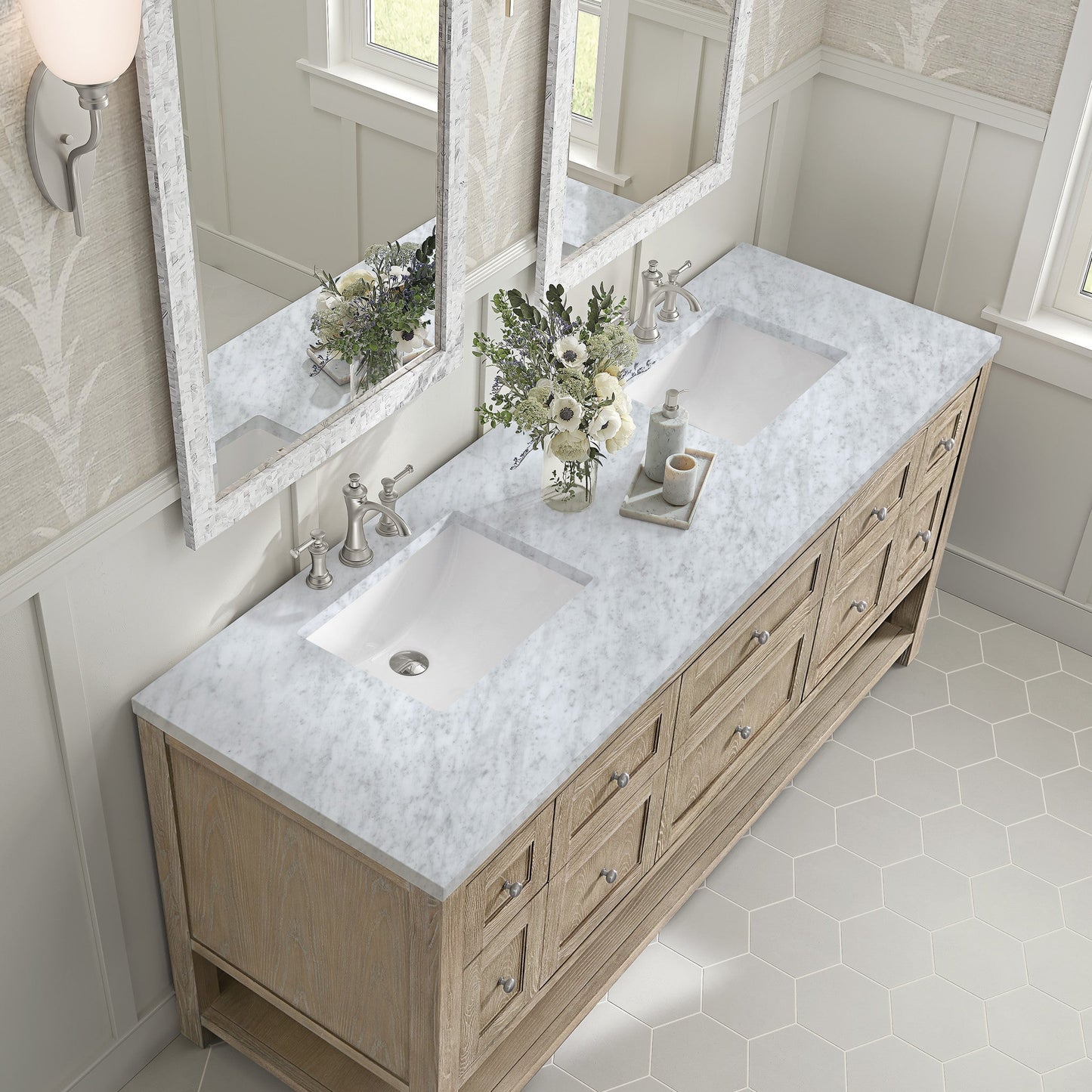 James Martin 72" Breckenridge Double Vanity - Luxe Bathroom Vanities