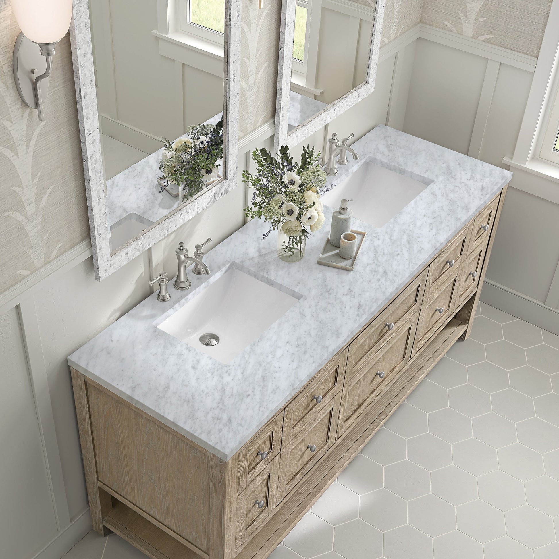 James Martin 72" Breckenridge Double Vanity - Luxe Bathroom Vanities