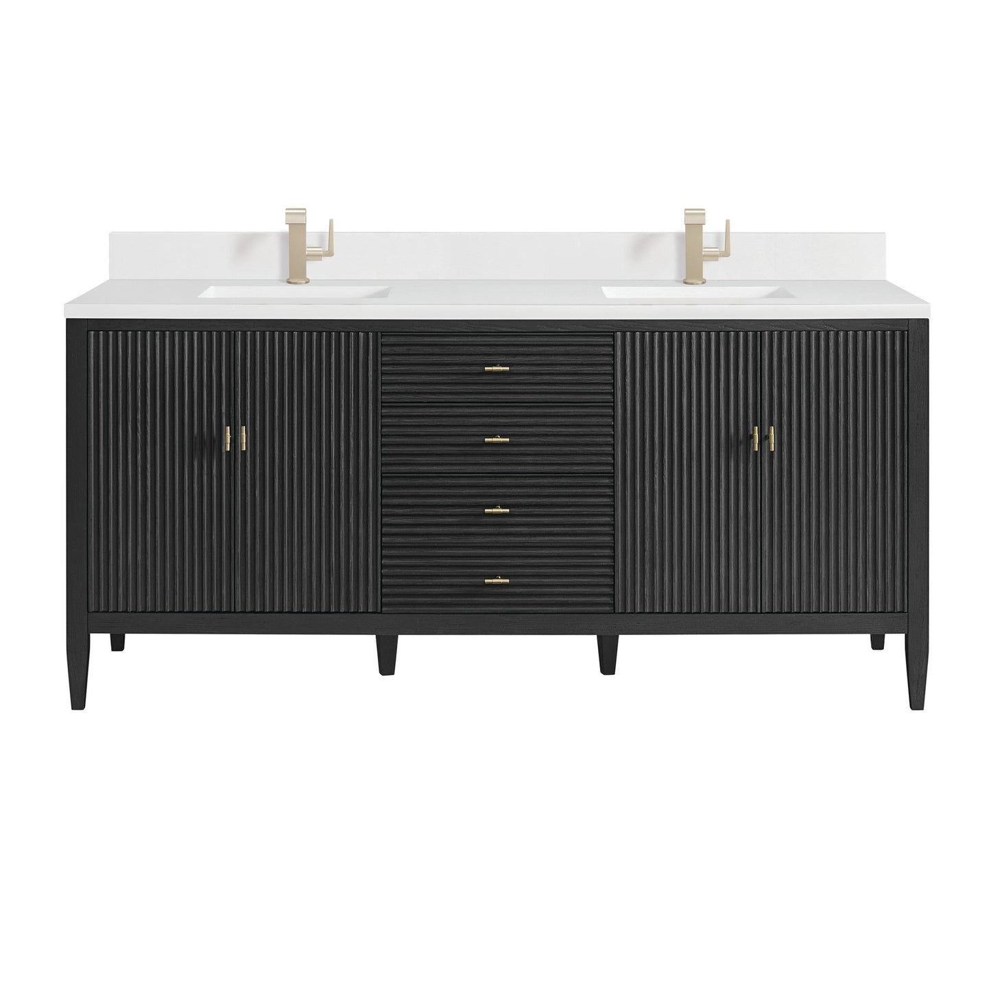 James Martin 72" Myrrin Double Vanity - Luxe Bathroom Vanities