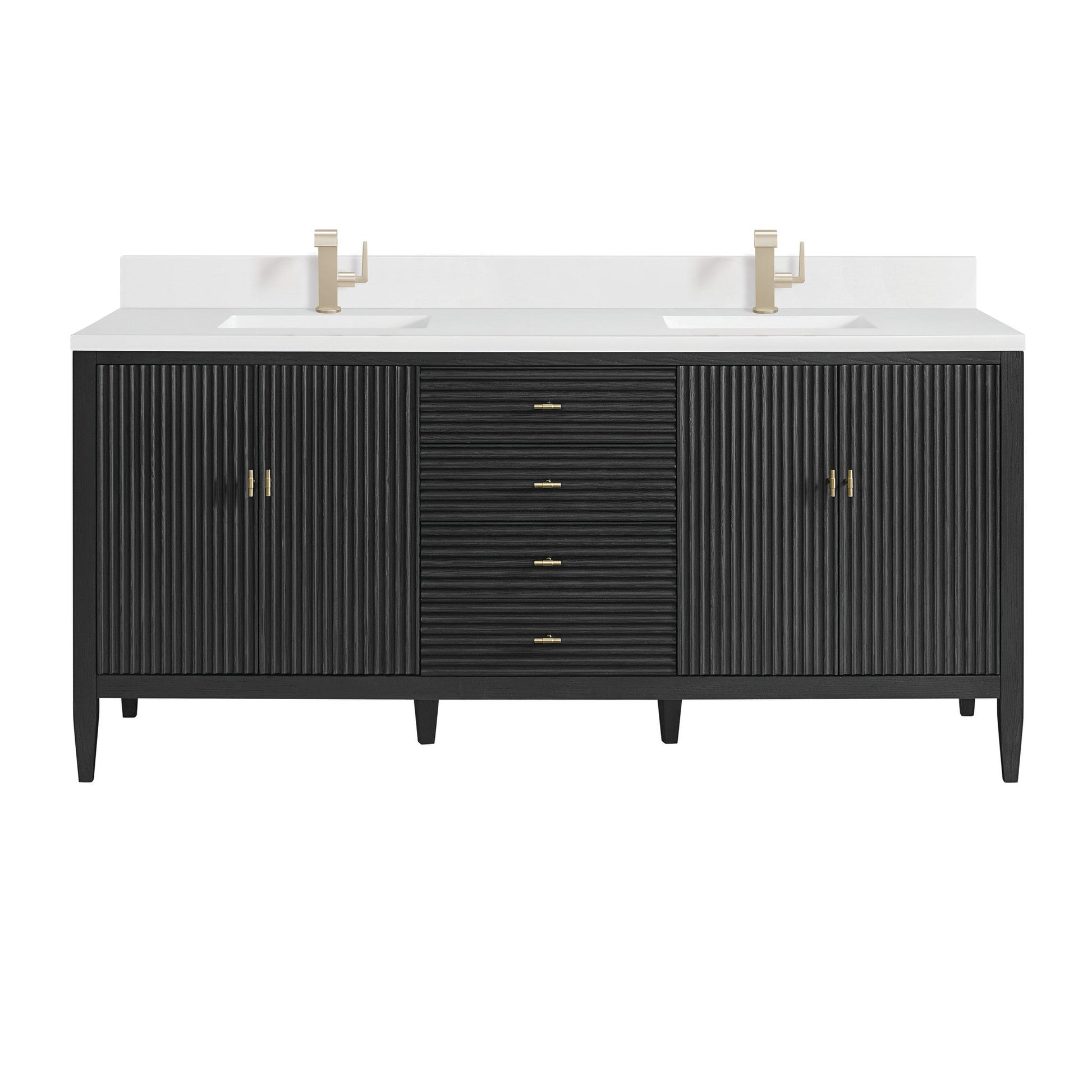 James Martin 72" Myrrin Double Vanity - Luxe Bathroom Vanities