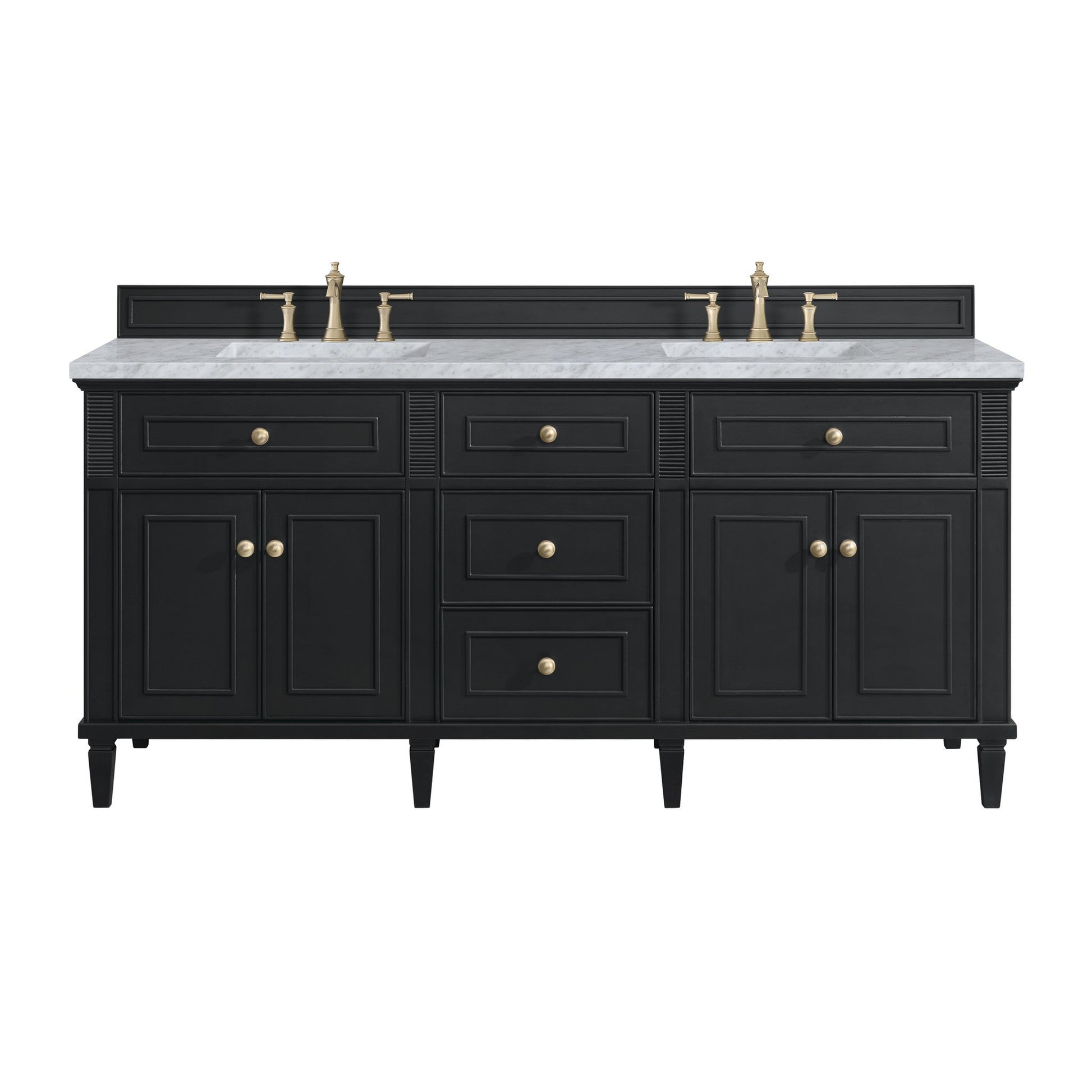 James Martin 72" Lorelai Double Vanity - Luxe Bathroom Vanities
