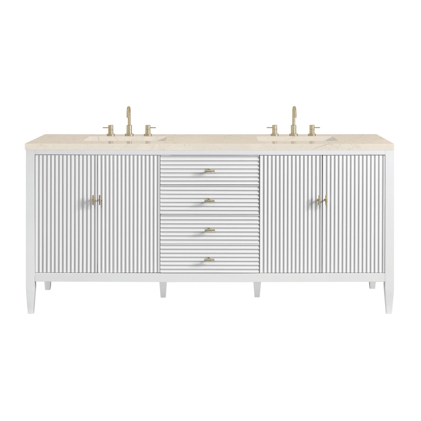 James Martin 72" Myrrin Double Vanity - Luxe Bathroom Vanities
