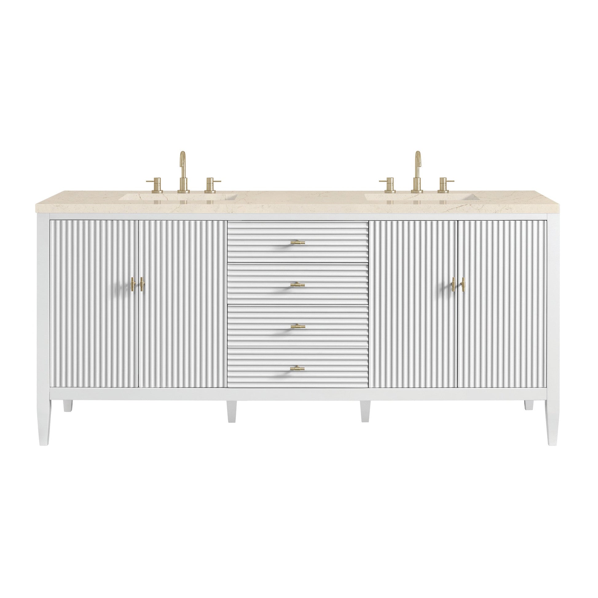 James Martin 72" Myrrin Double Vanity - Luxe Bathroom Vanities