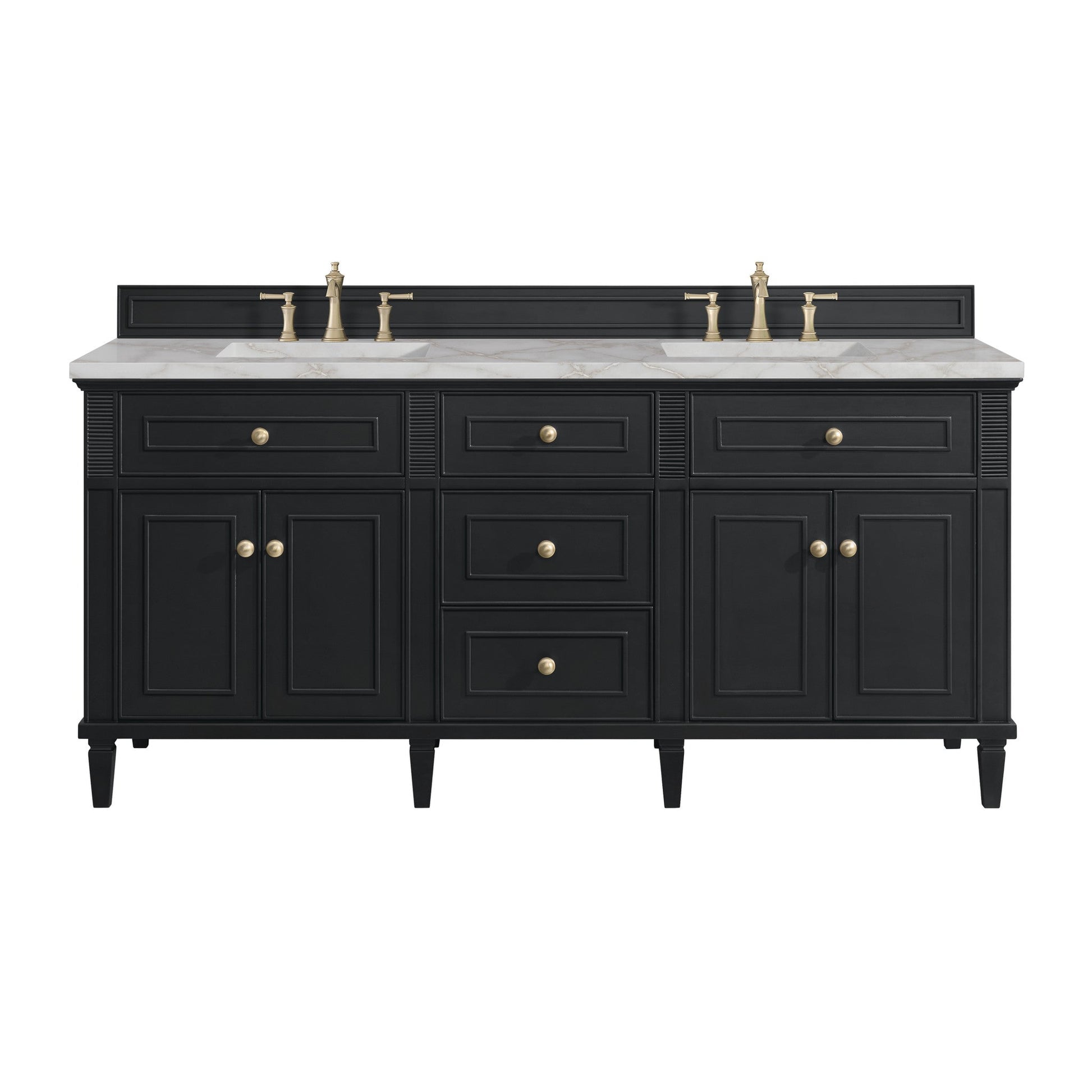 James Martin 72" Lorelai Double Vanity - Luxe Bathroom Vanities