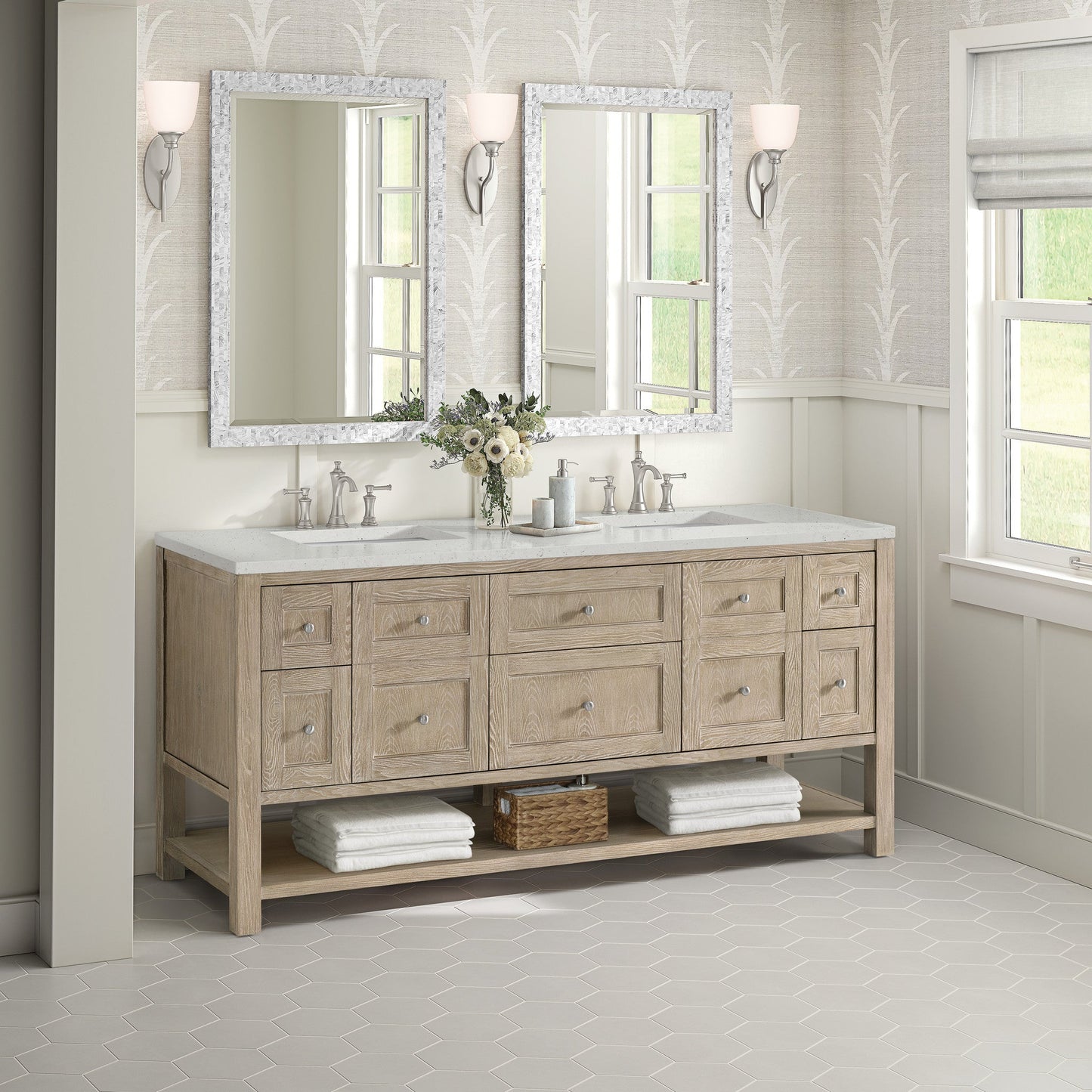 James Martin 72" Breckenridge Double Vanity - Luxe Bathroom Vanities