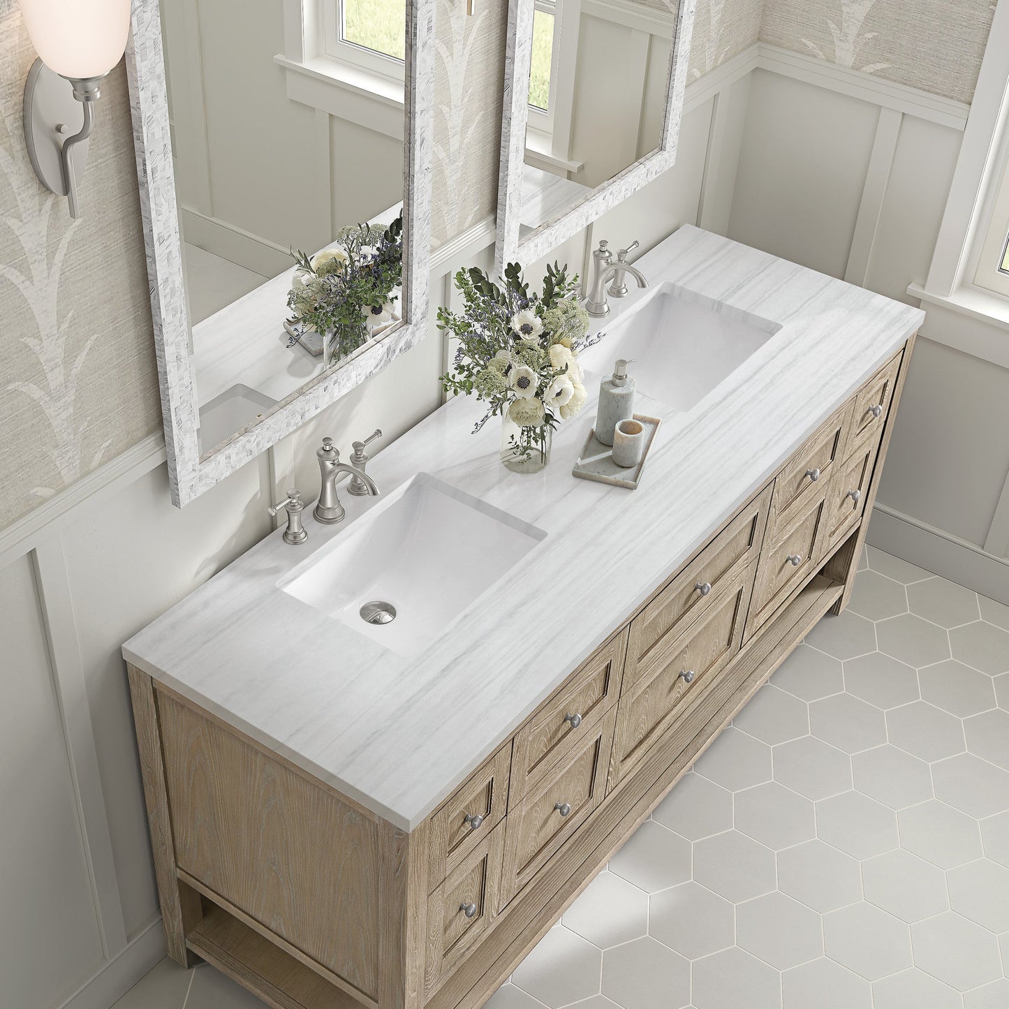 James Martin 72" Breckenridge Double Vanity - Luxe Bathroom Vanities