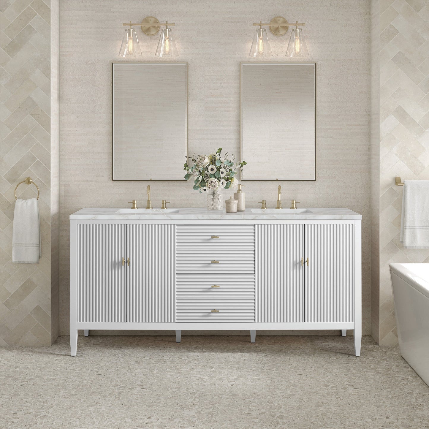 James Martin 72" Myrrin Double Vanity
