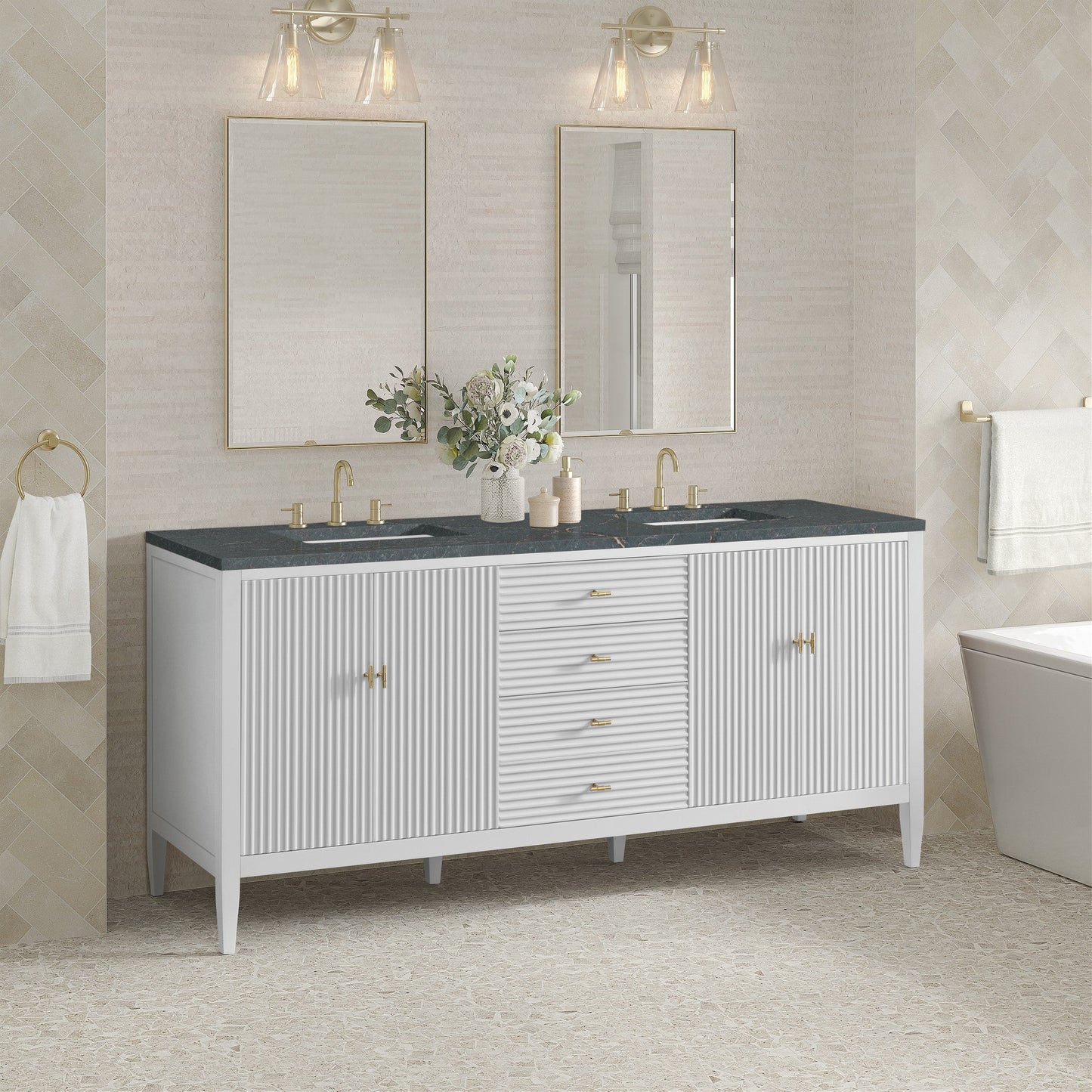 James Martin 72" Myrrin Double Vanity