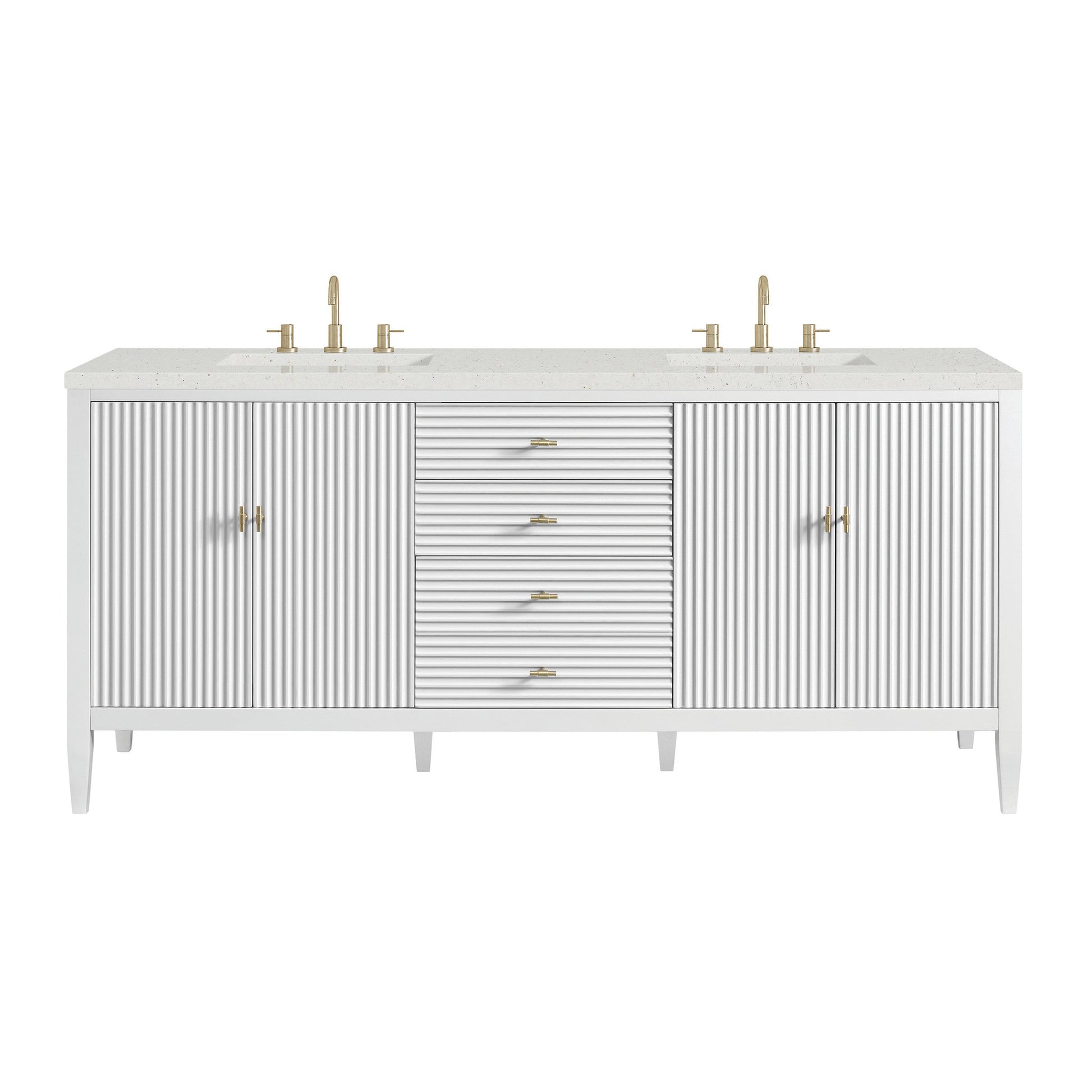 James Martin 72" Myrrin Double Vanity - Luxe Bathroom Vanities