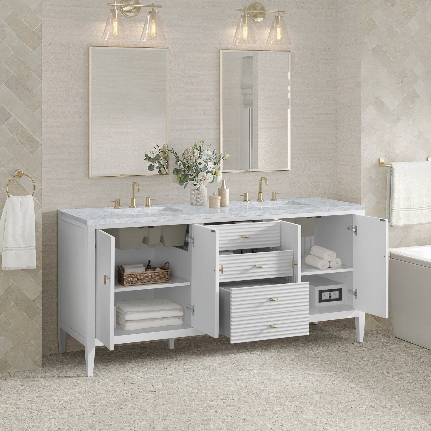 James Martin 72" Myrrin Double Vanity