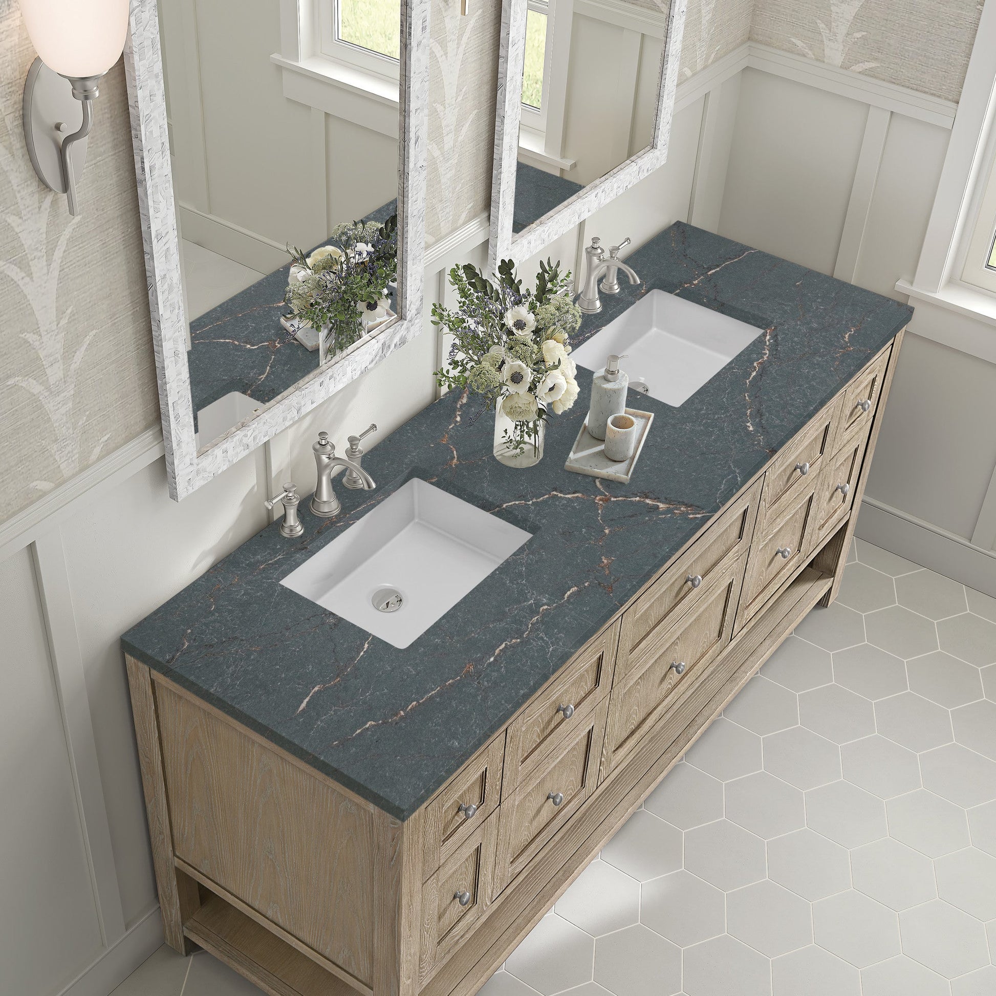 James Martin 72" Breckenridge Double Vanity - Luxe Bathroom Vanities