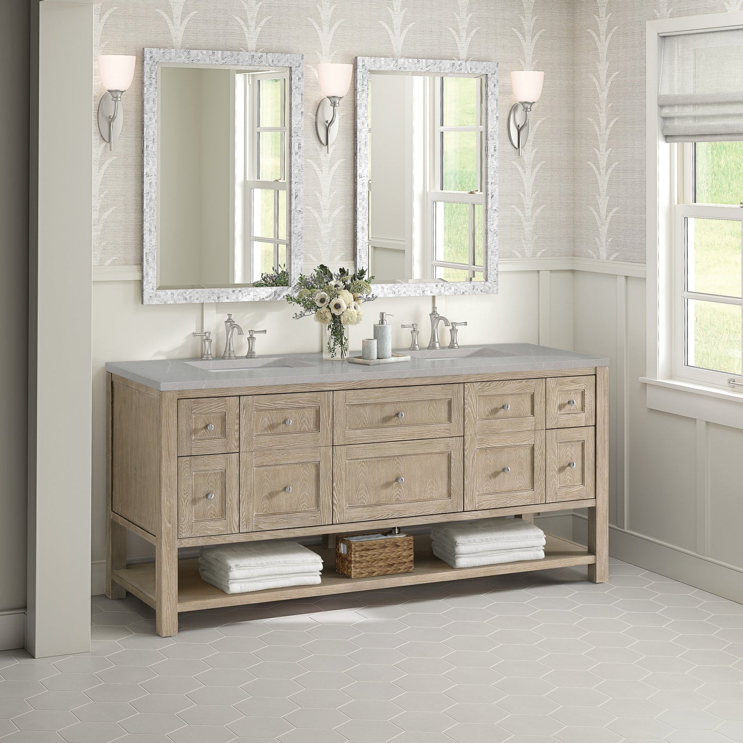 James Martin 72" Breckenridge Double Vanity - Luxe Bathroom Vanities