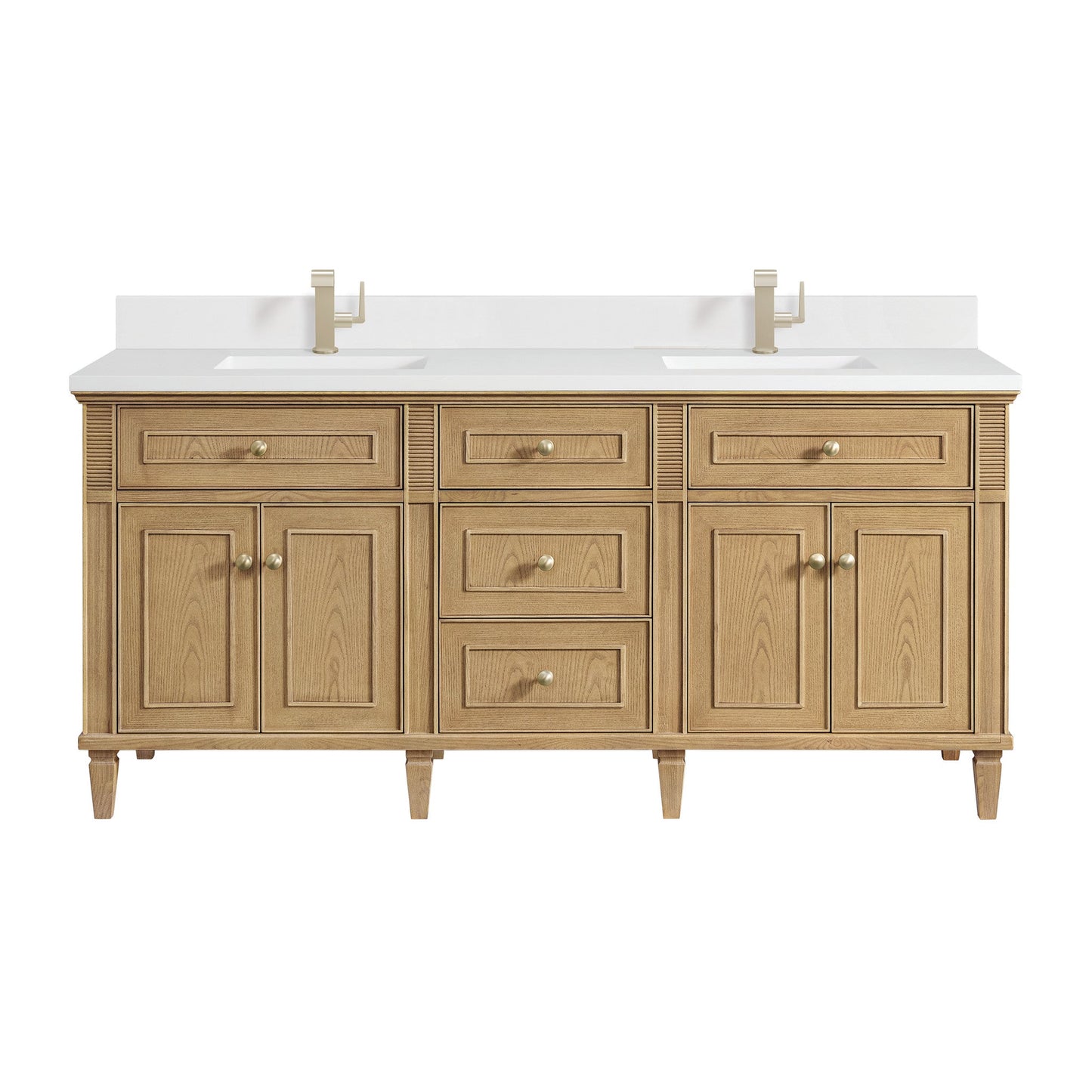 James Martin 72" Lorelai Double Vanity - Luxe Bathroom Vanities