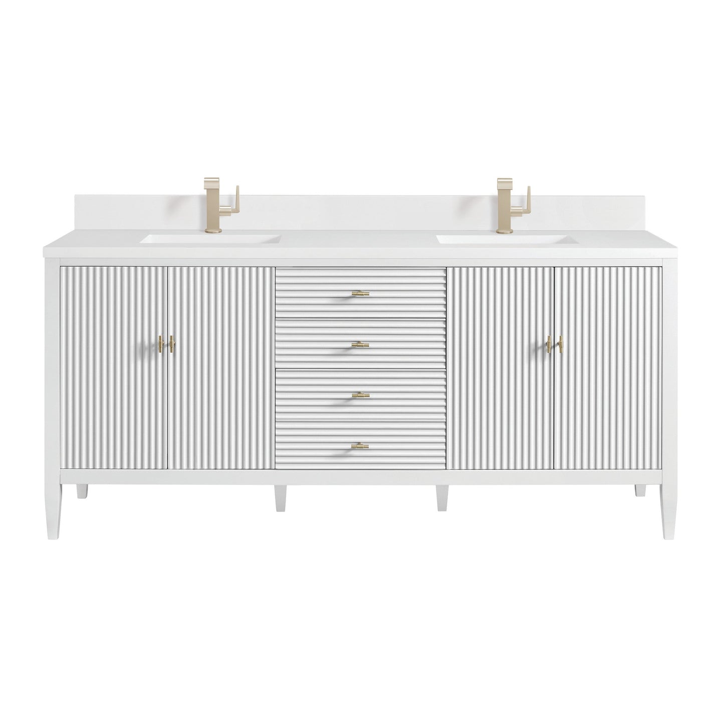 James Martin 72" Myrrin Double Vanity - Luxe Bathroom Vanities