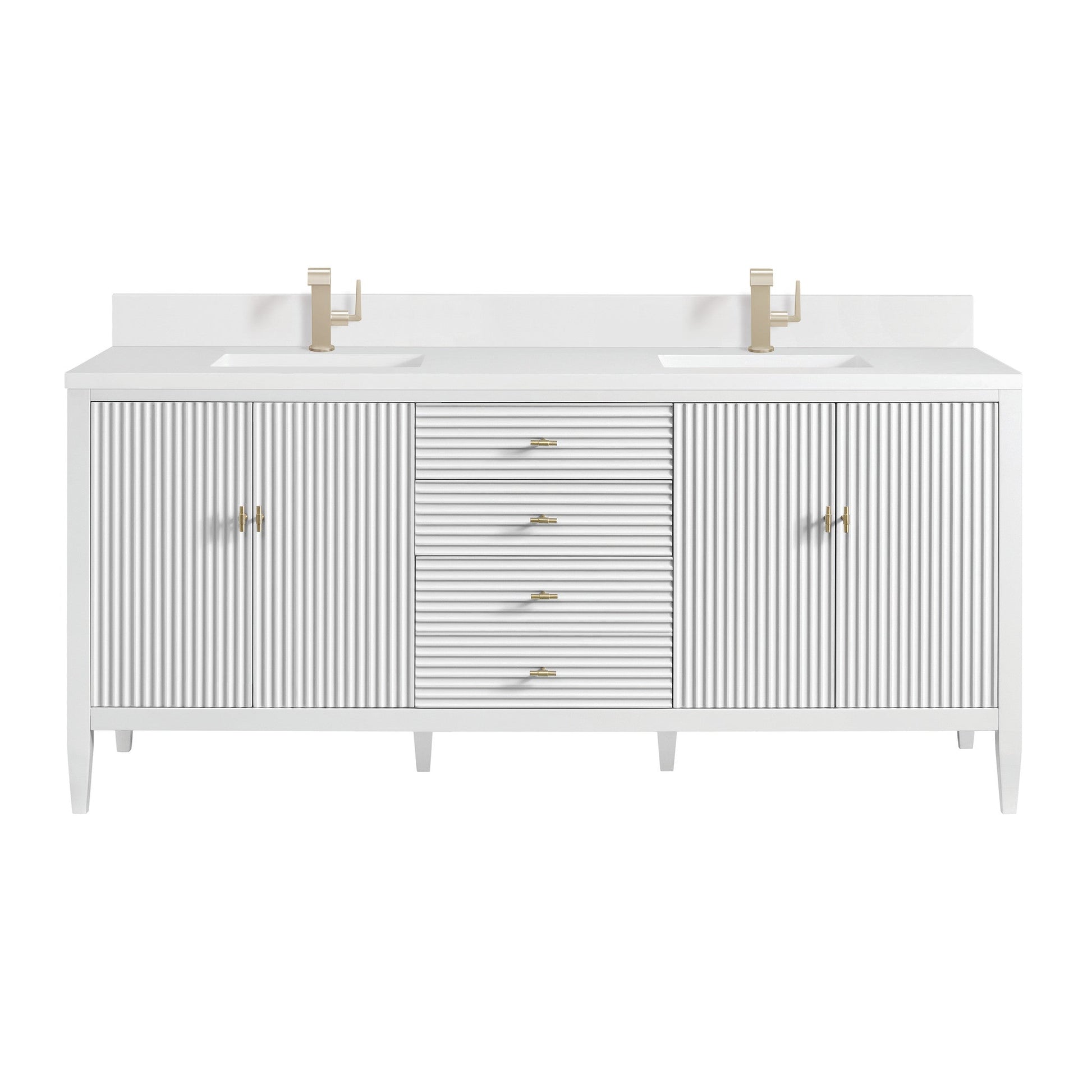 James Martin 72" Myrrin Double Vanity - Luxe Bathroom Vanities