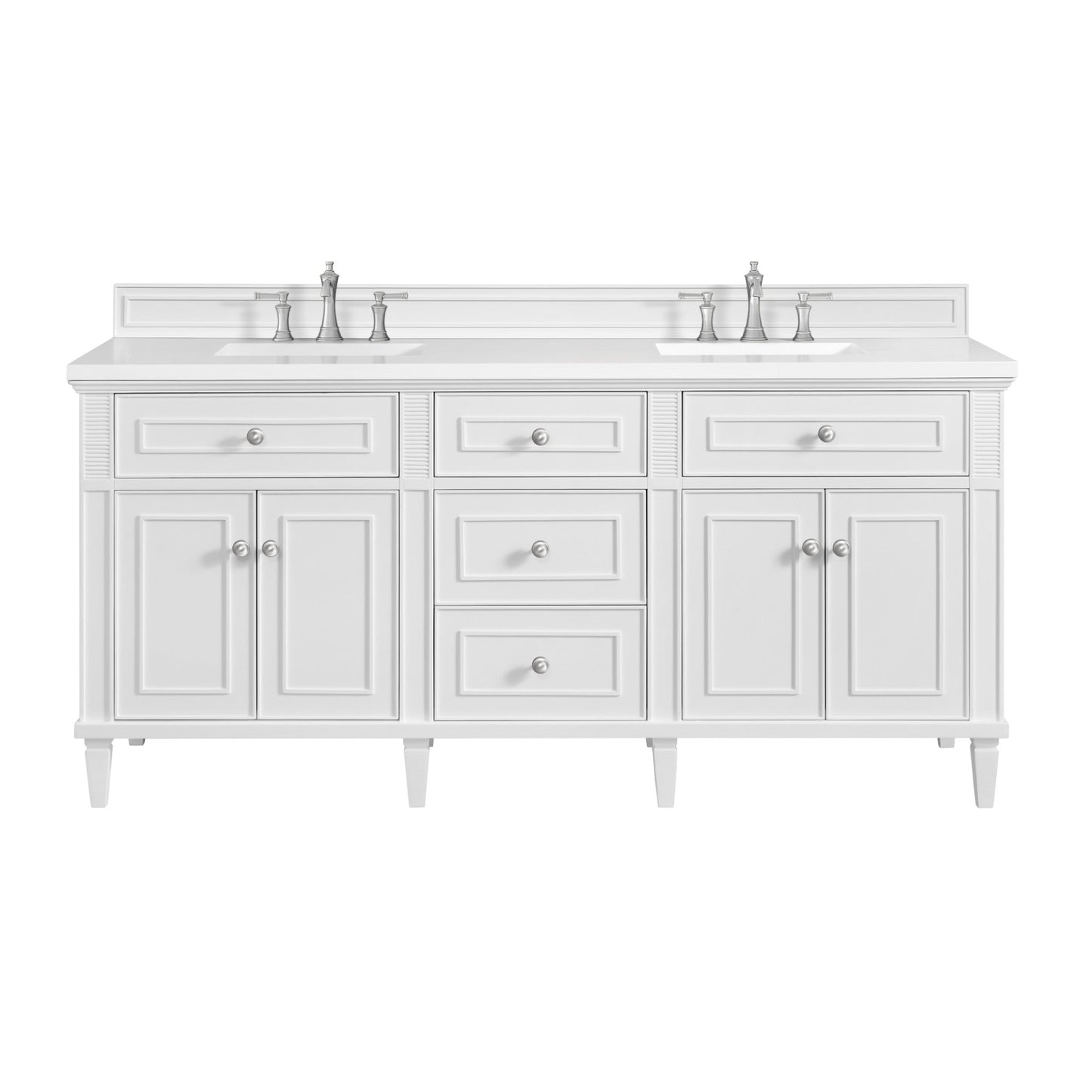 James Martin 72" Lorelai Double Vanity - Luxe Bathroom Vanities