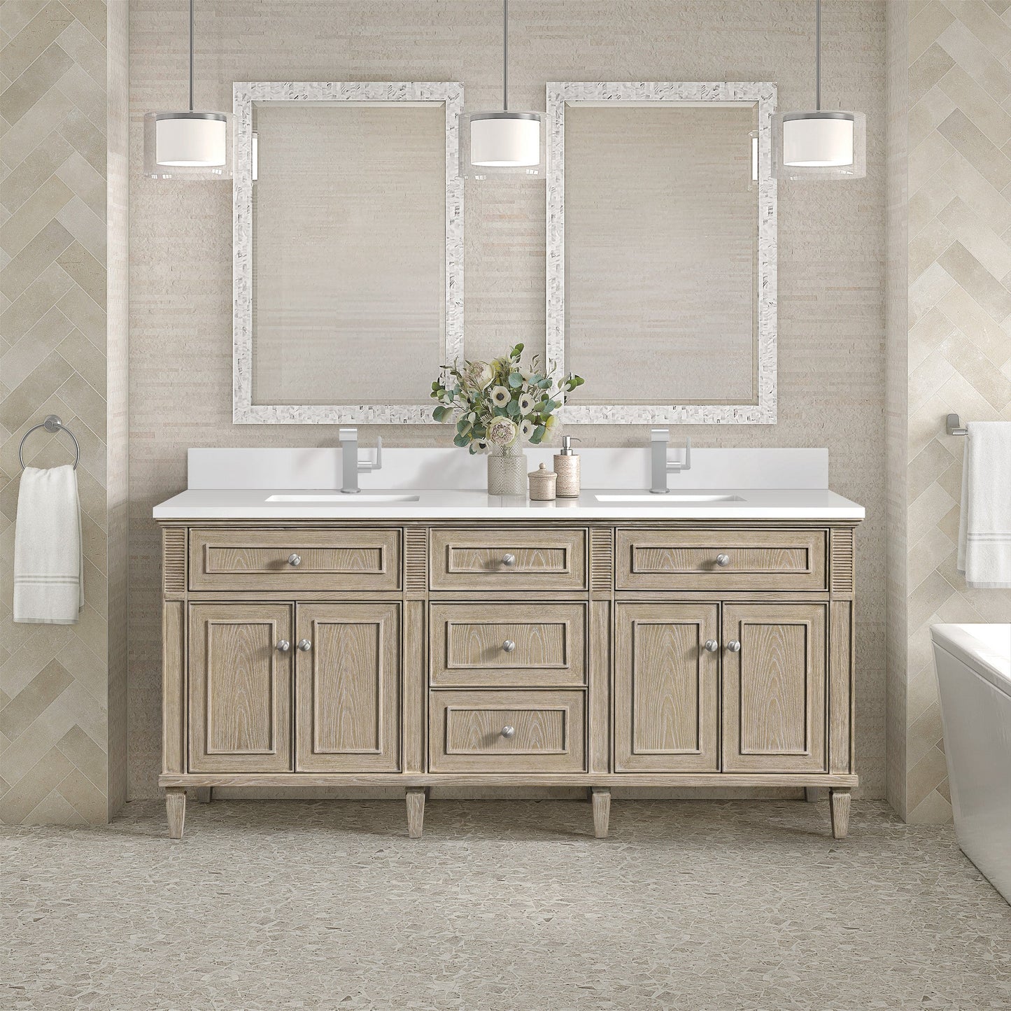 James Martin 72" Lorelai Double Vanity