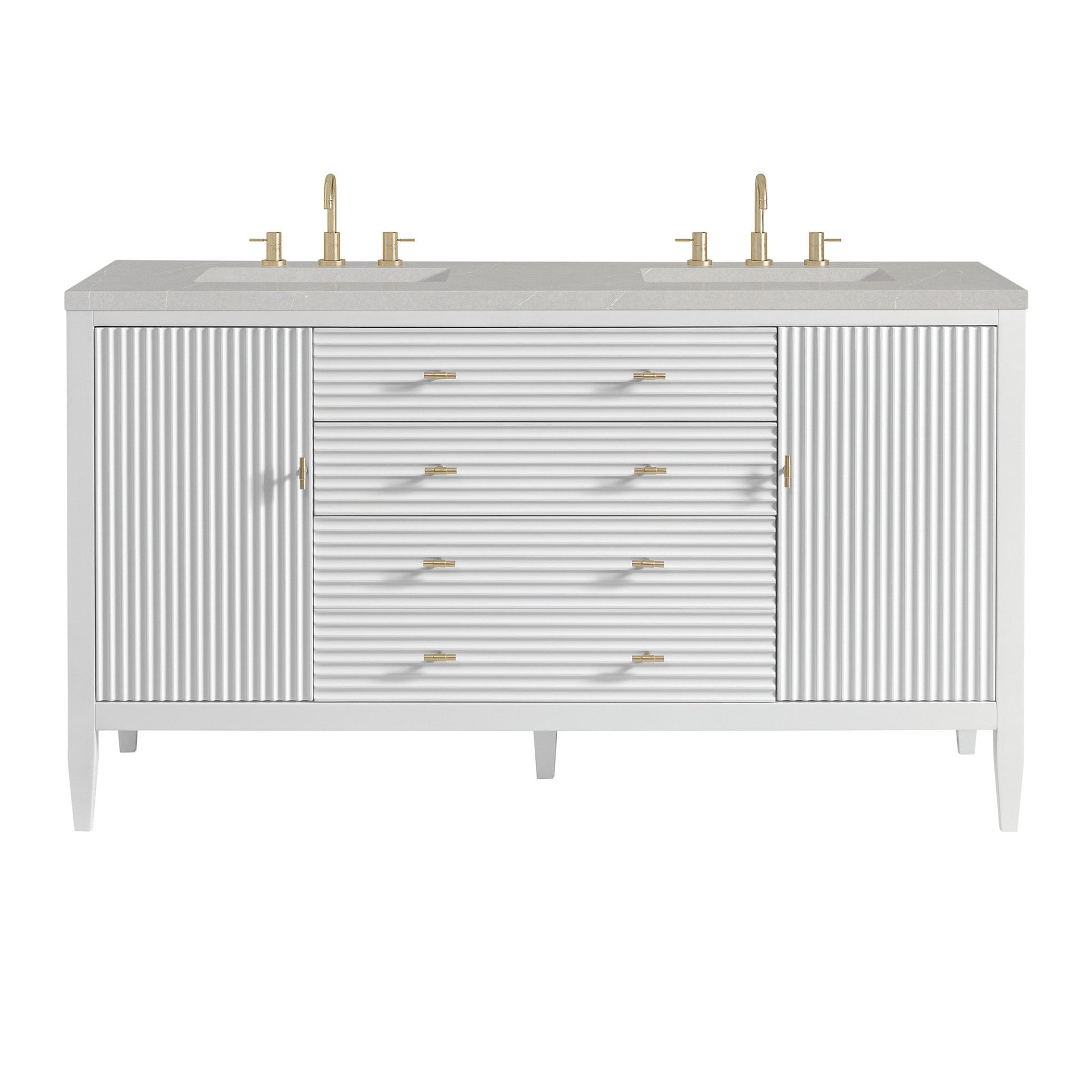 James Martin 60" Myrrin Double Vanity - Luxe Bathroom Vanities