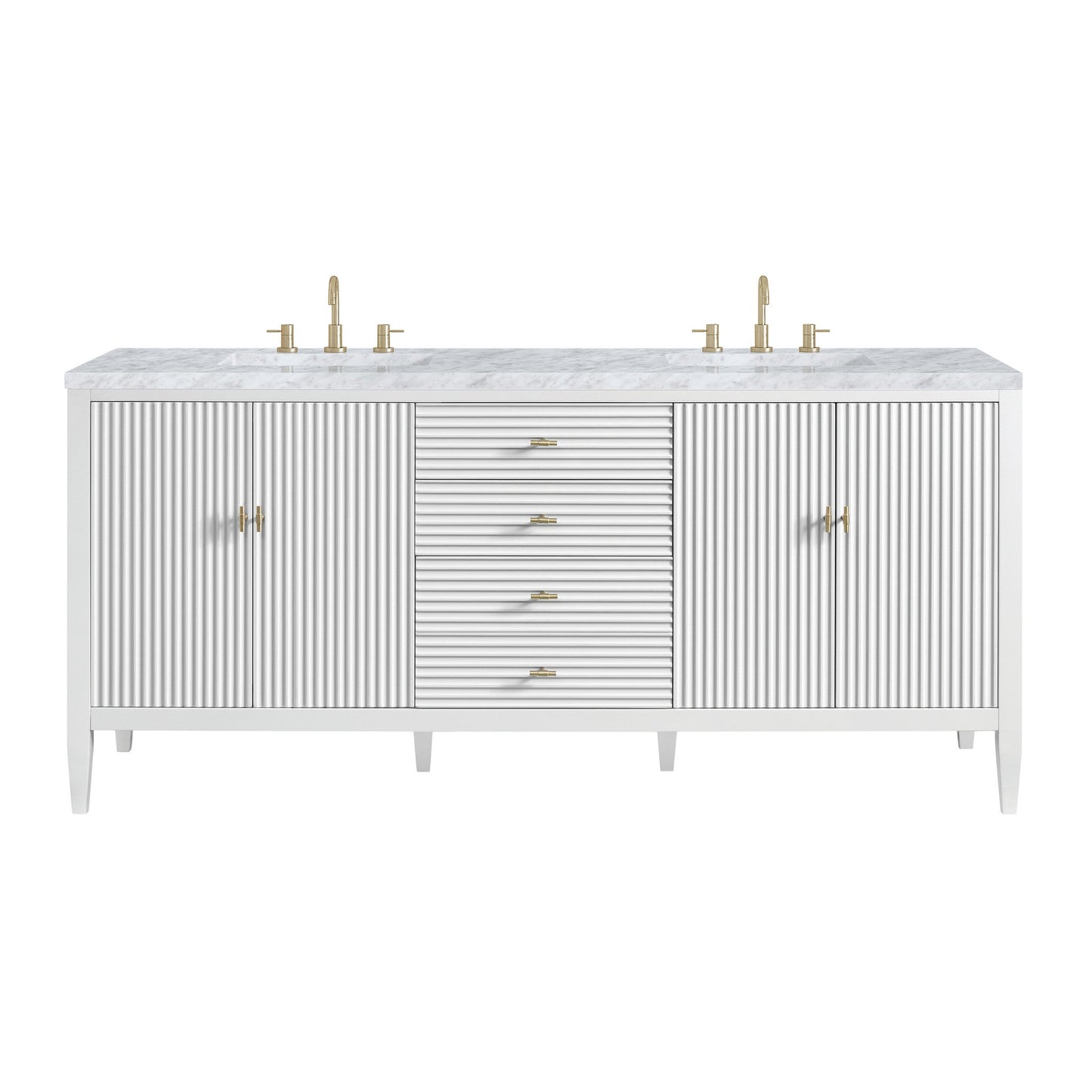 James Martin 72" Myrrin Double Vanity - Luxe Bathroom Vanities