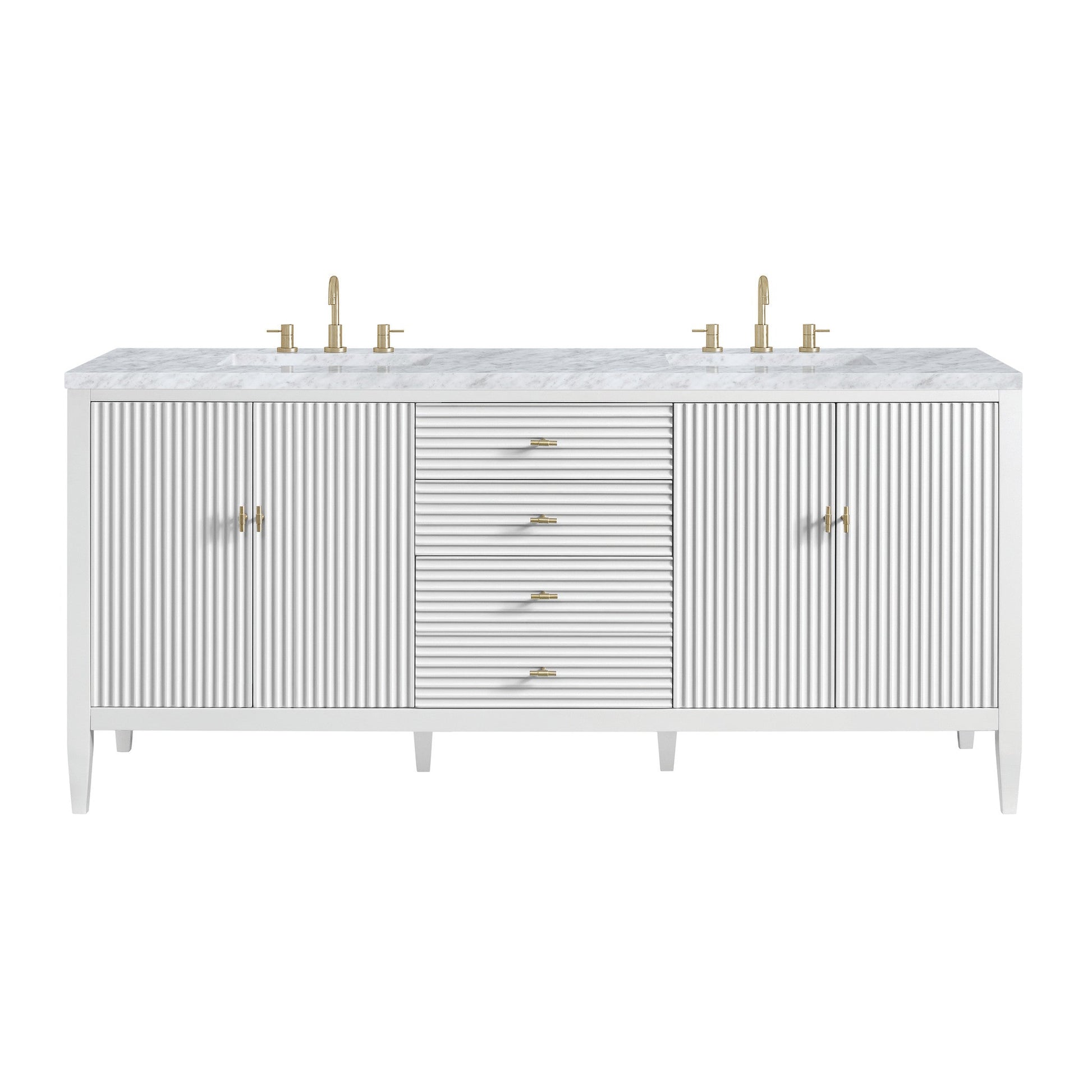 James Martin 72" Myrrin Double Vanity - Luxe Bathroom Vanities