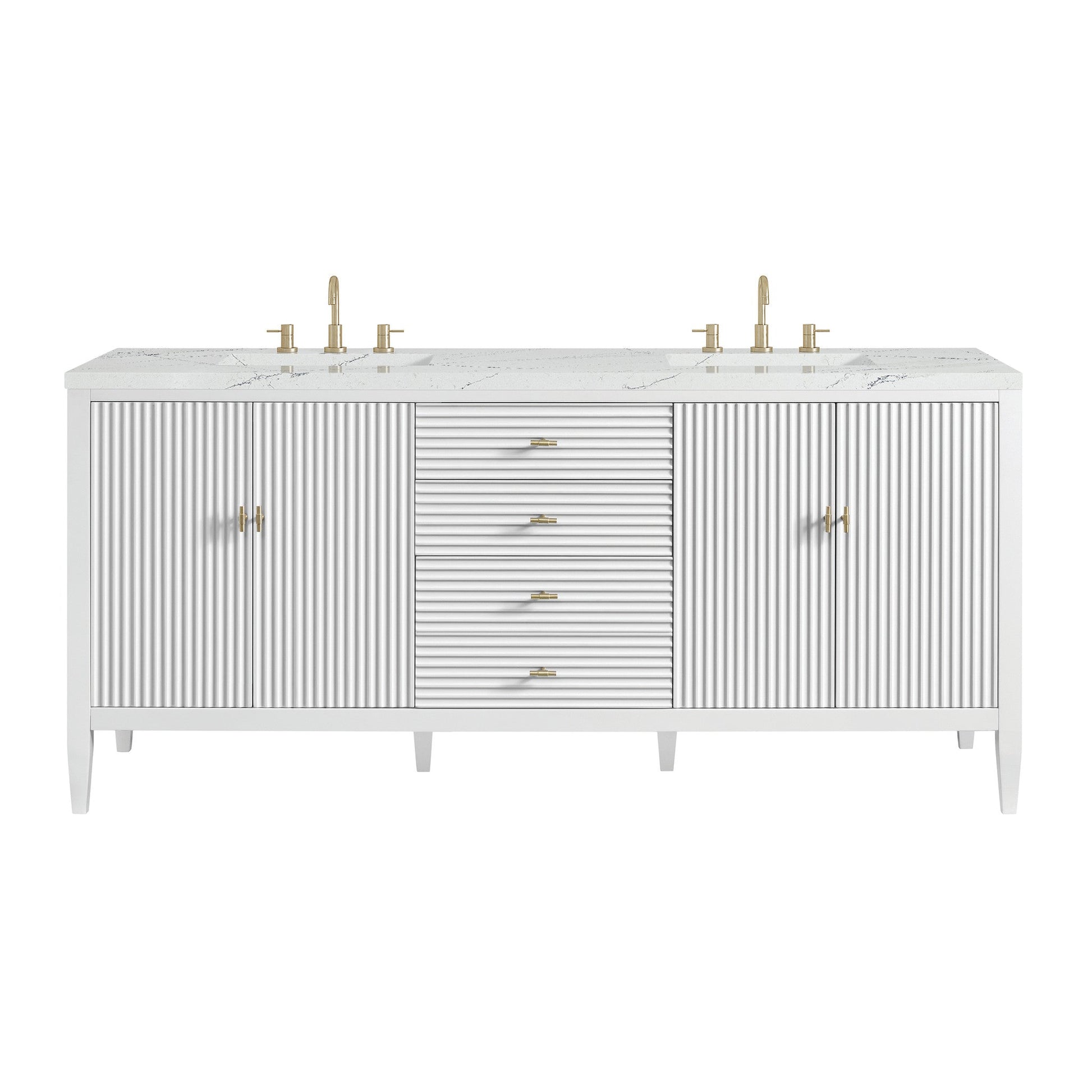 James Martin 72" Myrrin Double Vanity - Luxe Bathroom Vanities