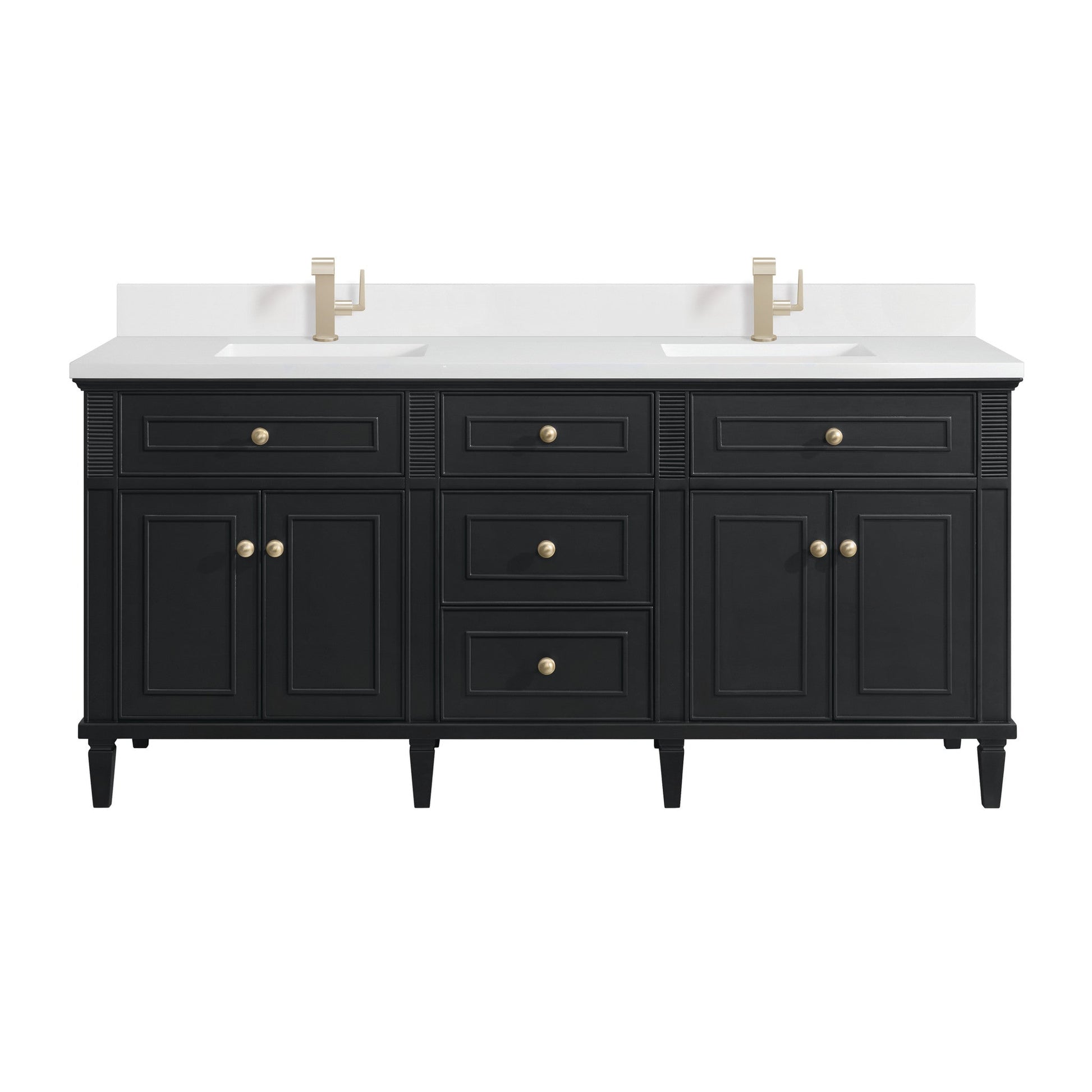 James Martin 72" Lorelai Double Vanity - Luxe Bathroom Vanities