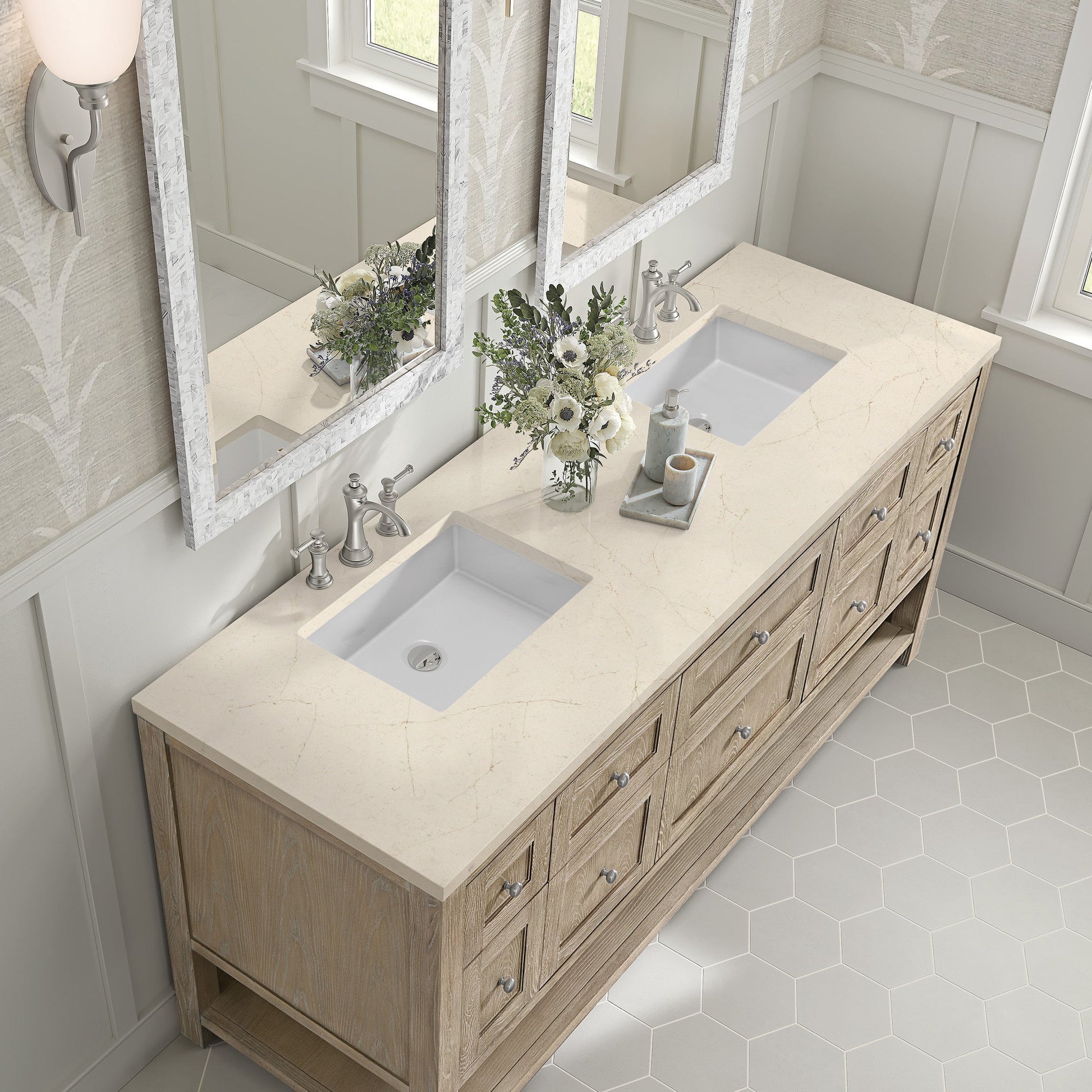 James Martin 72" Breckenridge Double Vanity - Luxe Bathroom Vanities