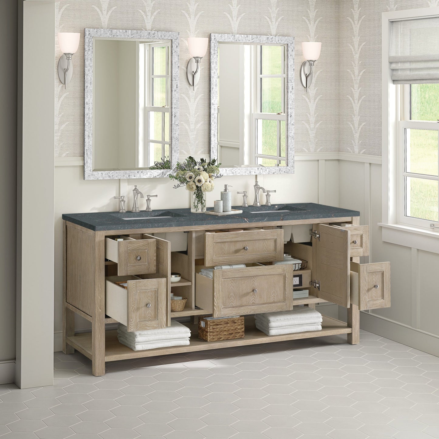 James Martin 72" Breckenridge Double Vanity - Luxe Bathroom Vanities